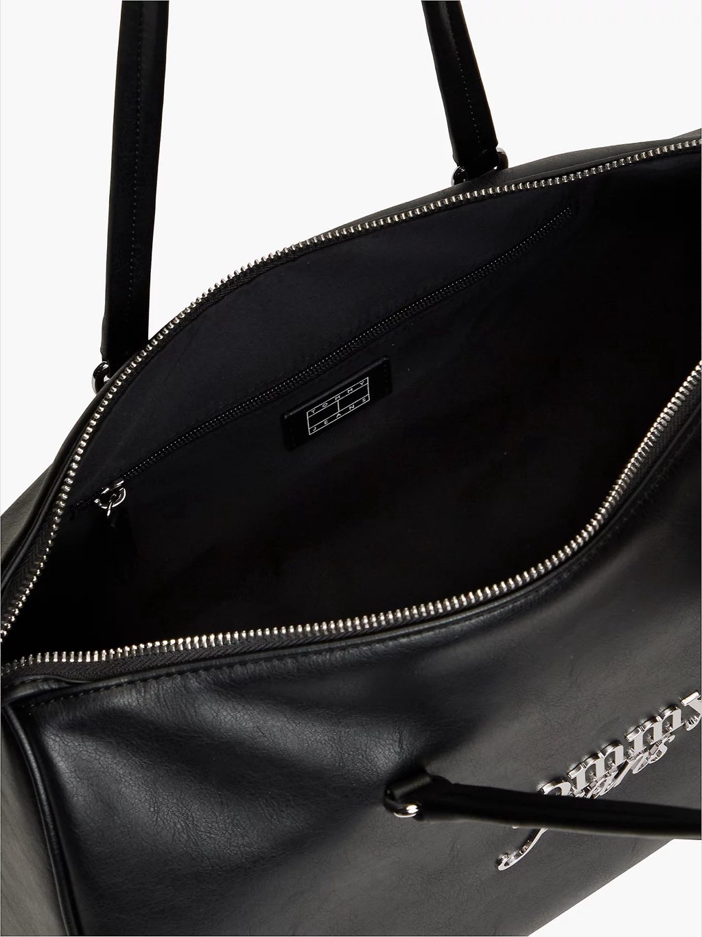 TOMMY HILFIGER TH Tote-Tasche in fetter Schrift Damen schwarz Foto 5