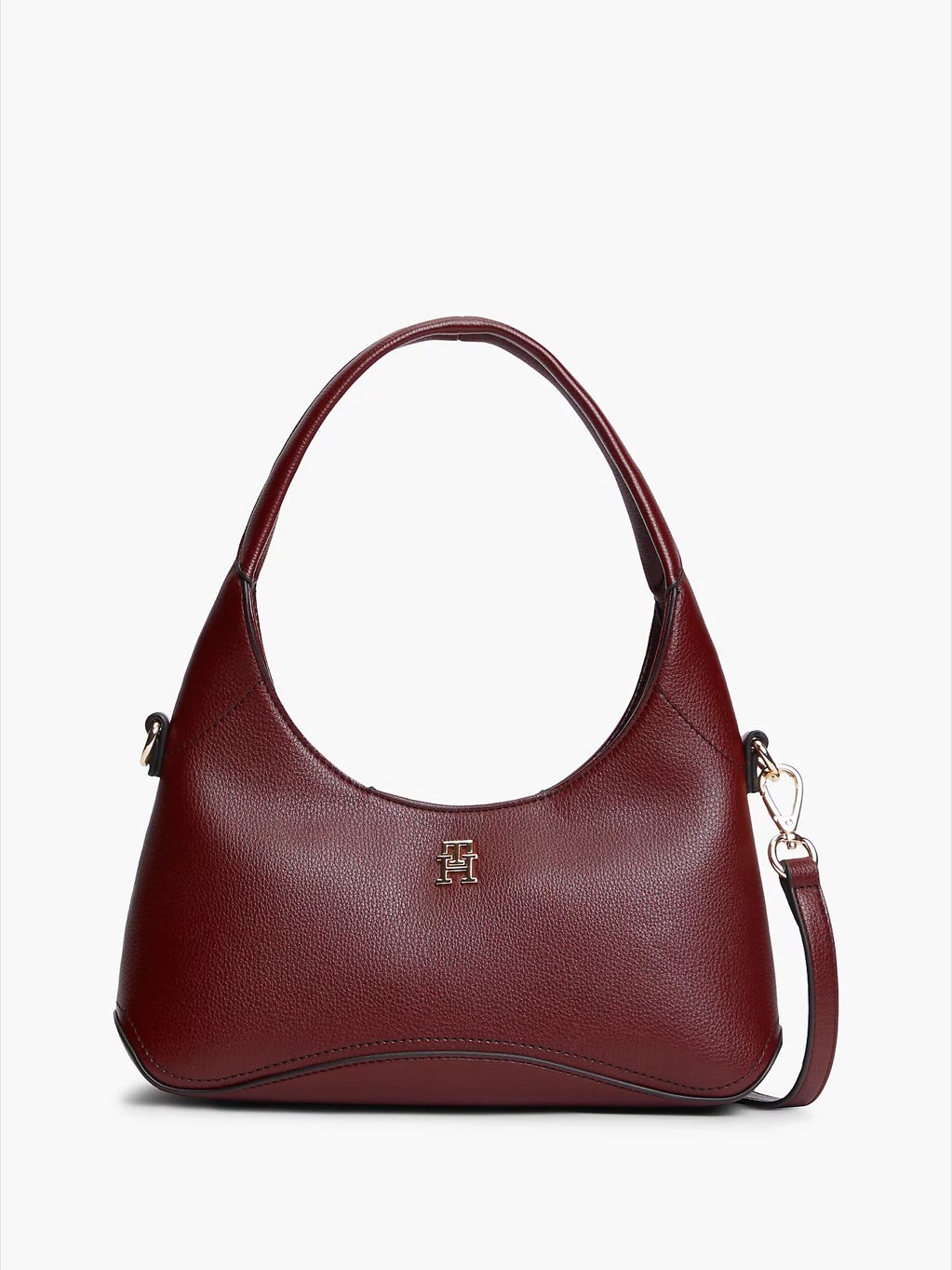 TOMMY HILFIGER TH Mini-Hobo-Tasche Damen bordeaux