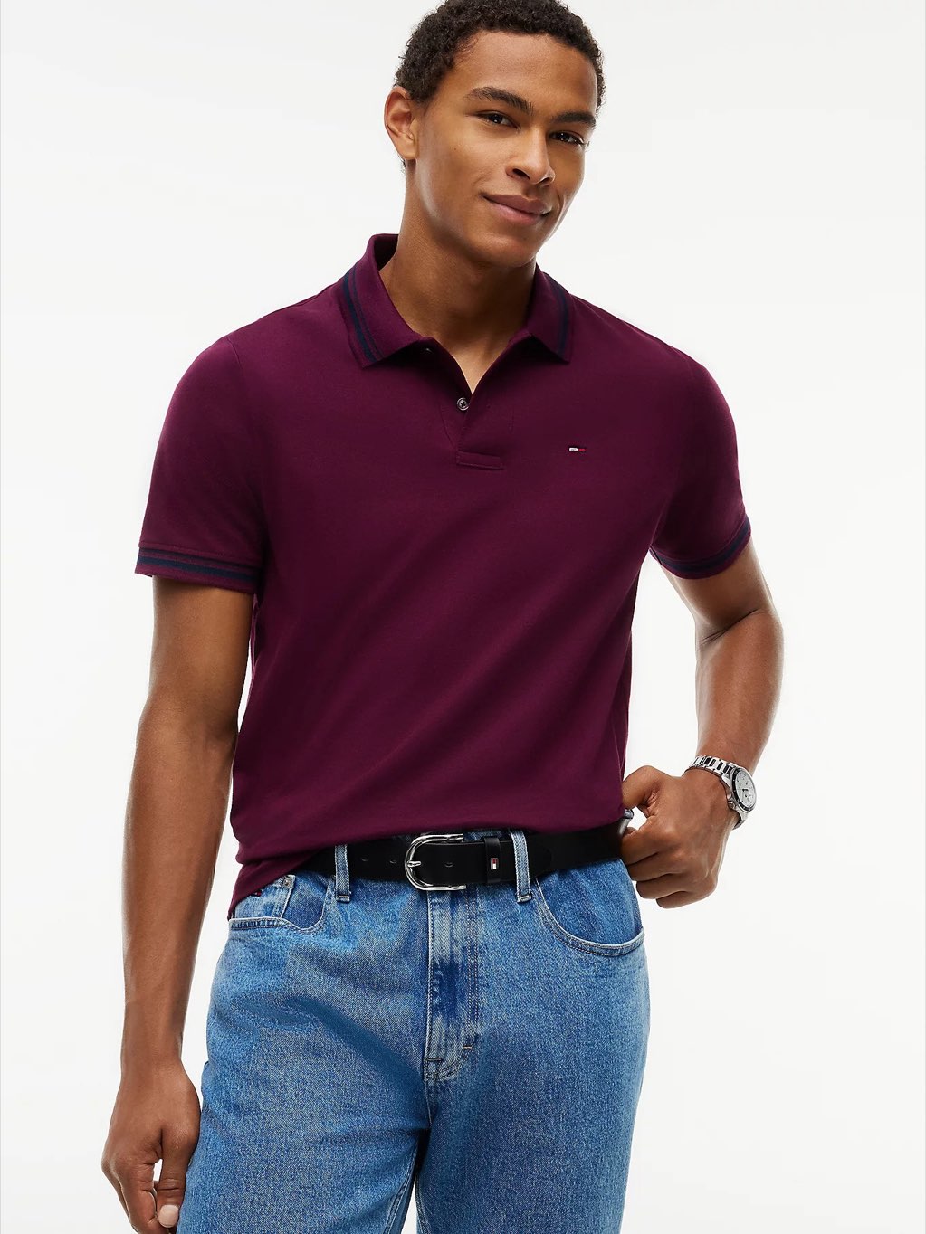 TOMMY HILFIGER Ceinture TH Austin Homme noir Photo 2