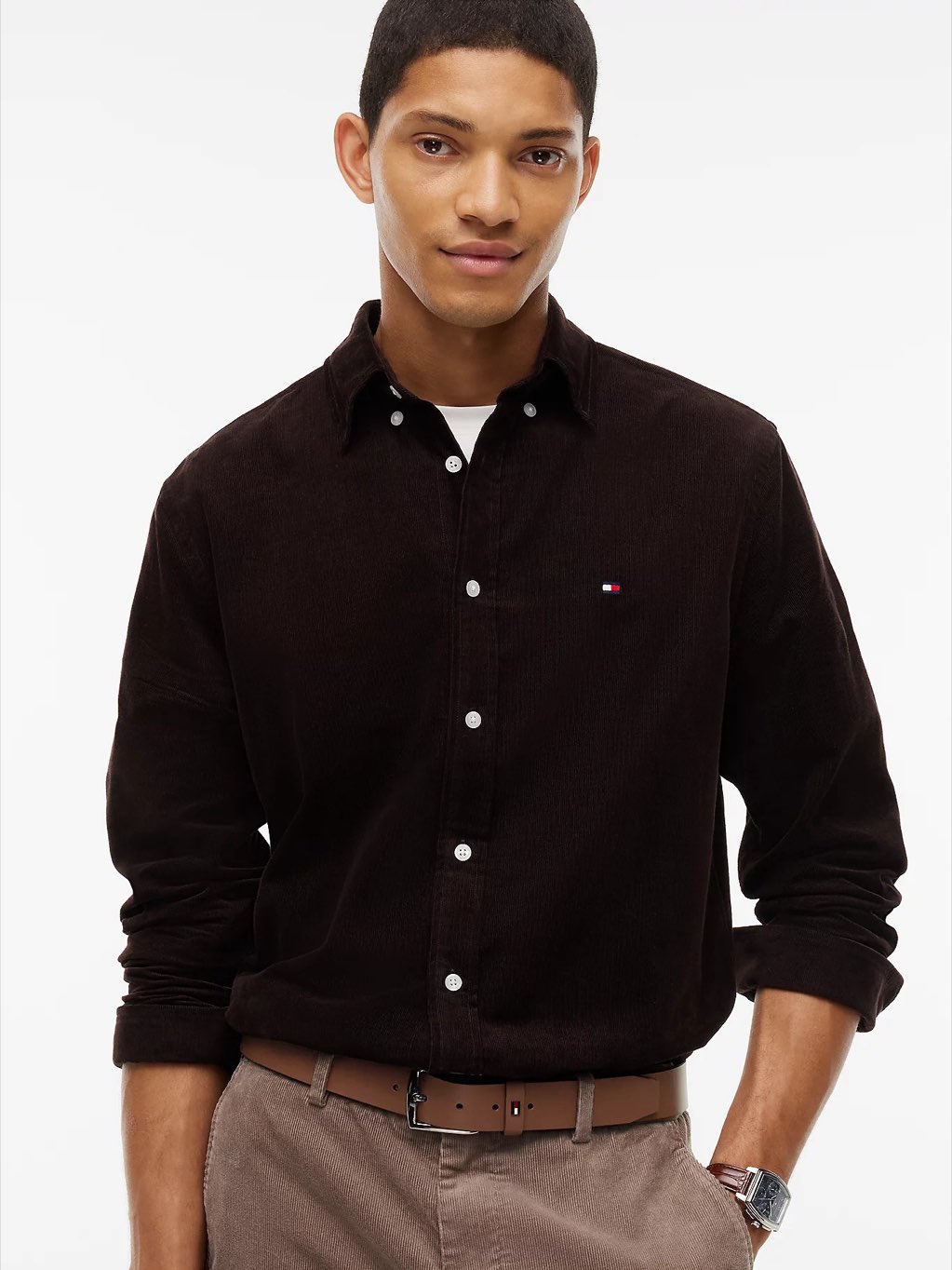 TOMMY HILFIGER Ceinture TH Denton Homme marron Photo 2