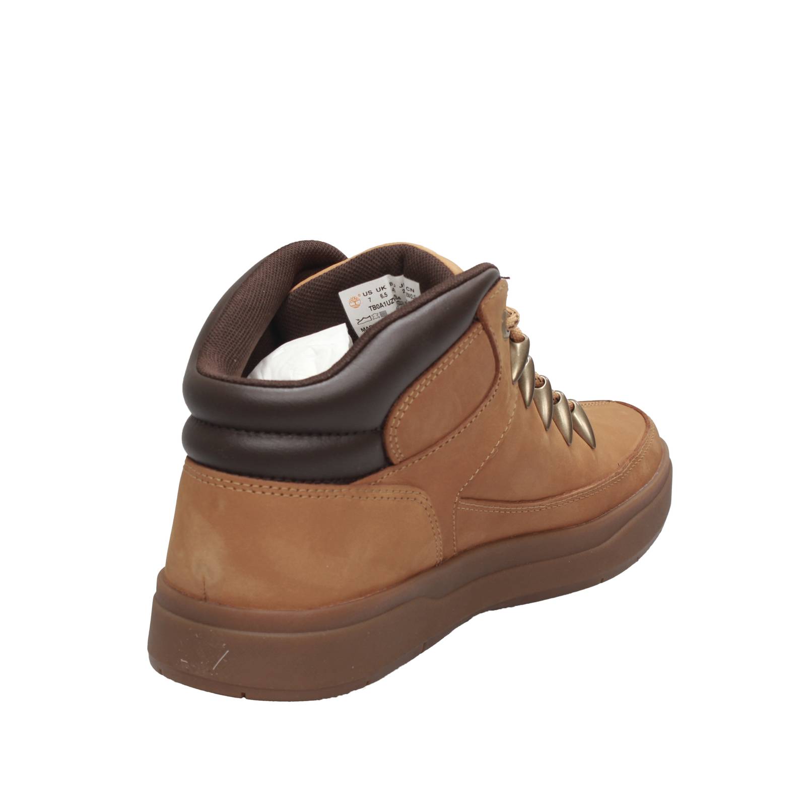 TIMBERLAND Davis Square Mid Hiker - Bottes en cuir Homme jaune Photo 4