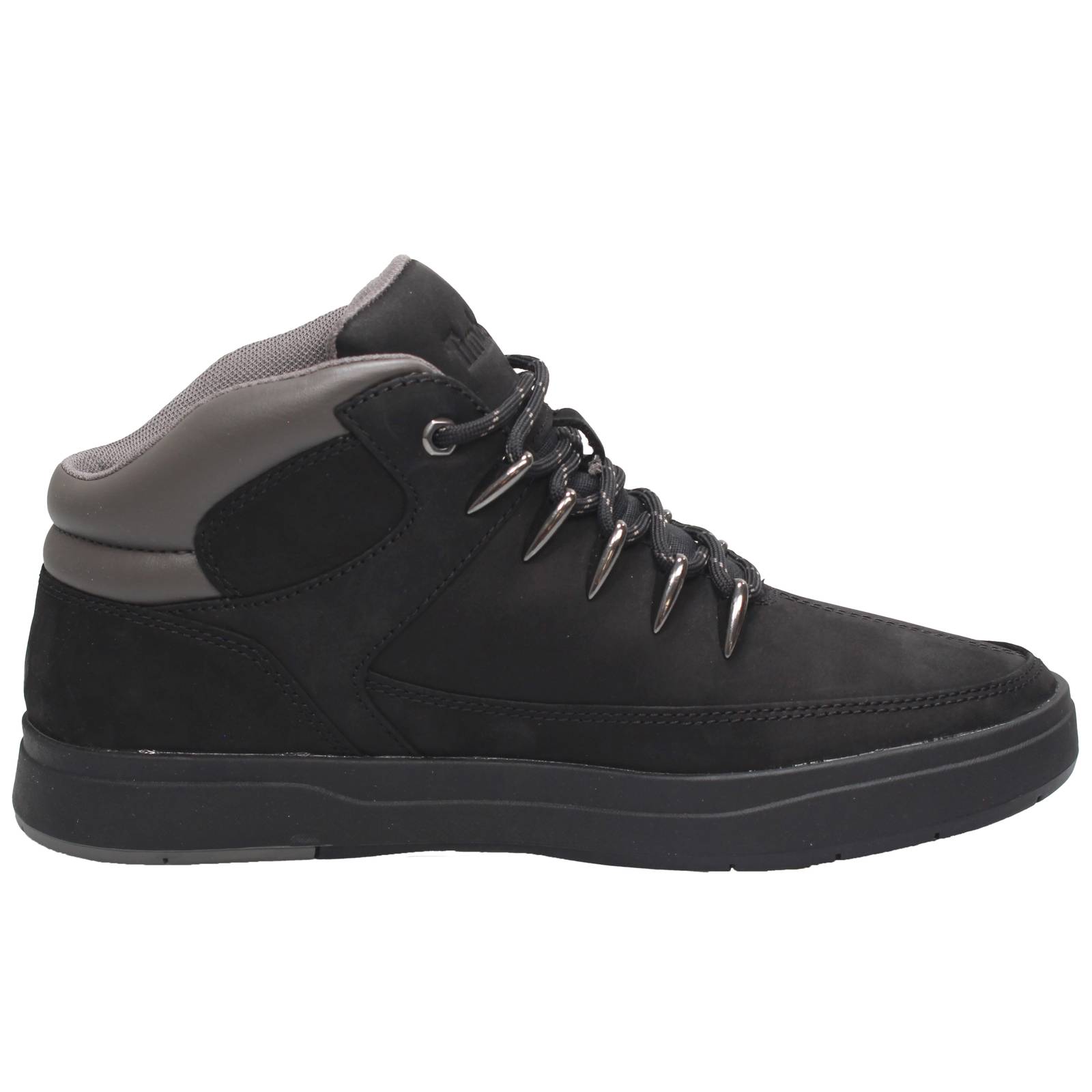 TIMBERLAND Davis Square Mid Hiker - Bottes en cuir Homme noir Photo 2