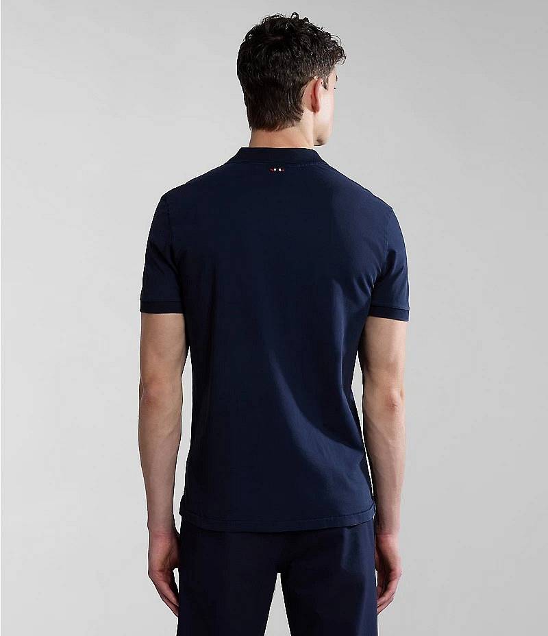 NAPAPIJRI Elbas - Polohemd mit kurzen Ärmeln Herren blau Foto 4