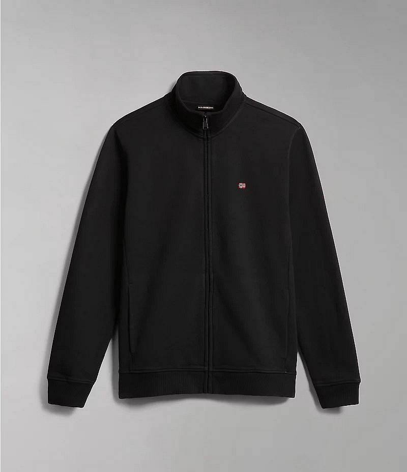NAPAPIJRI Balis Sweatshirt mit Reißverschluss Herren schwarz