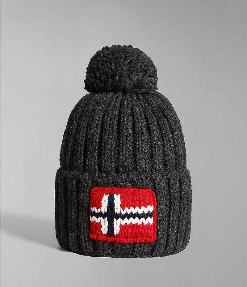 NAPAPIJRI Semiury - Cap with Pon Pon Man grey