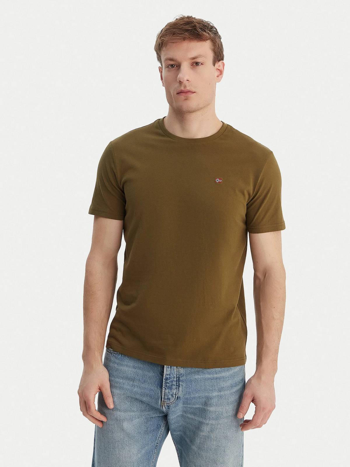NAPAPIJRI Tee Salis - Short Sleeve T-Shirt Man green