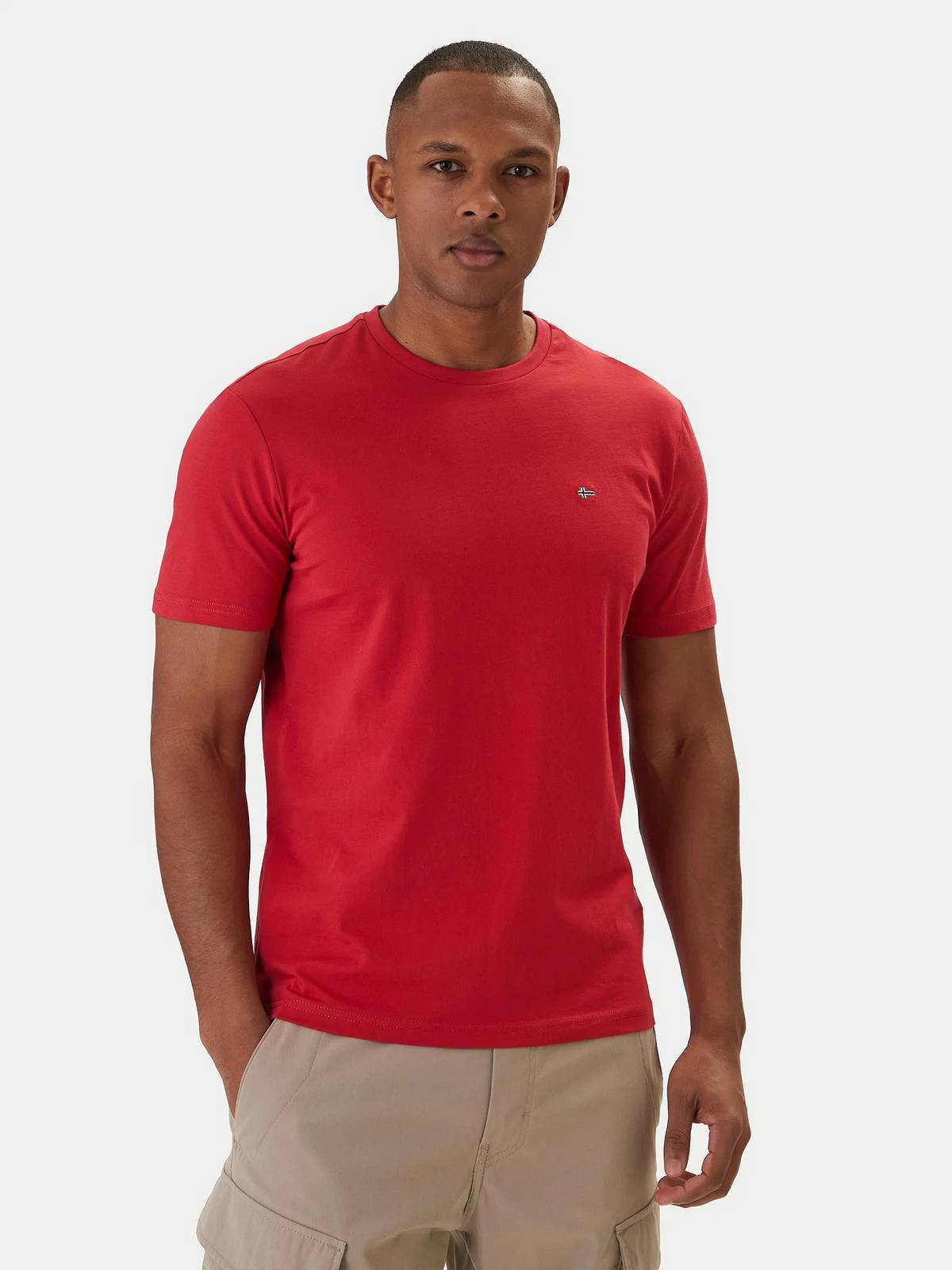 NAPAPIJRI Tee Salis - Short Sleeve T-Shirt Man red
