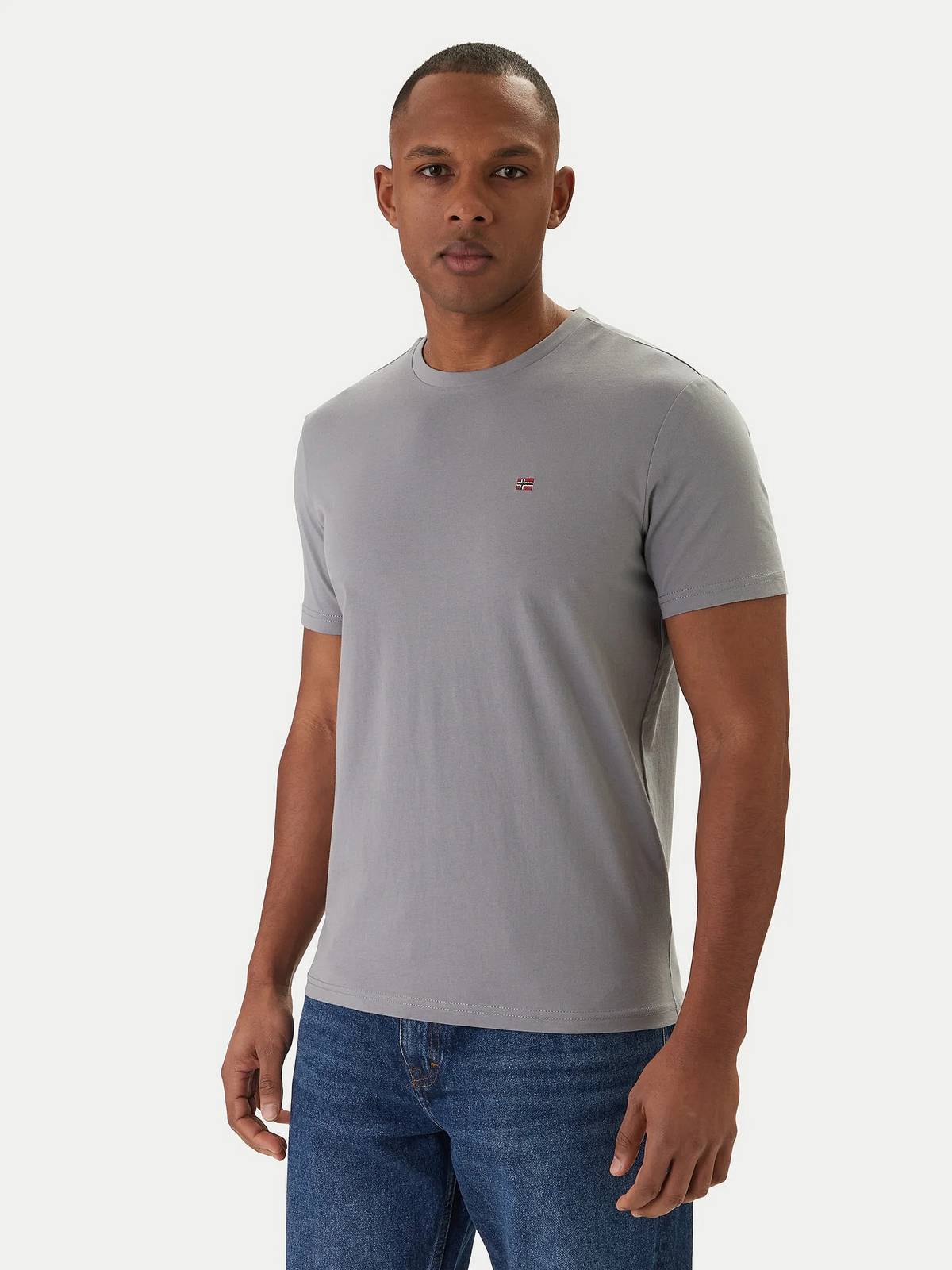 NAPAPIJRI Tee Salis - Short Sleeve T-Shirt Man grey