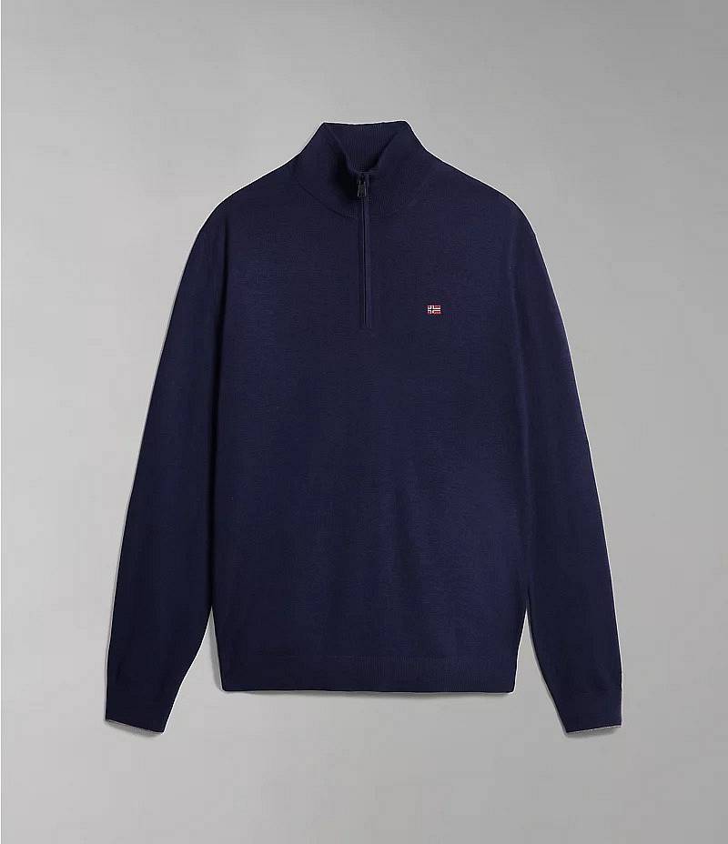 NAPAPIJRI Damavand HZ 4 - Pullover mit halbem Reißverschluss Herren blau