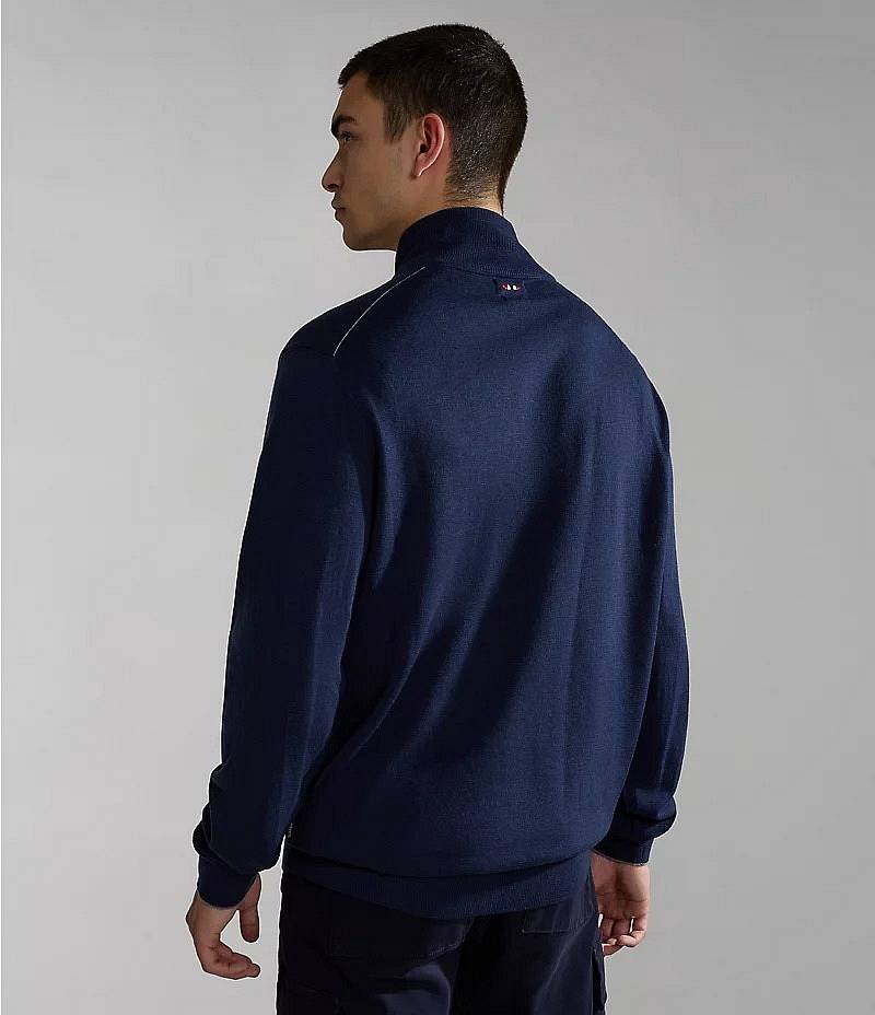 NAPAPIJRI Damavand HZ 4 - Pullover mit halbem Reißverschluss Herren blau Foto 3