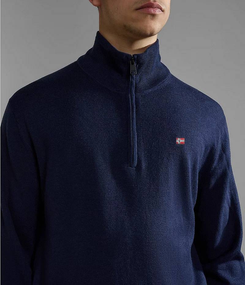 NAPAPIJRI Damavand HZ 4 - Pullover mit halbem Reißverschluss Herren blau Foto 4