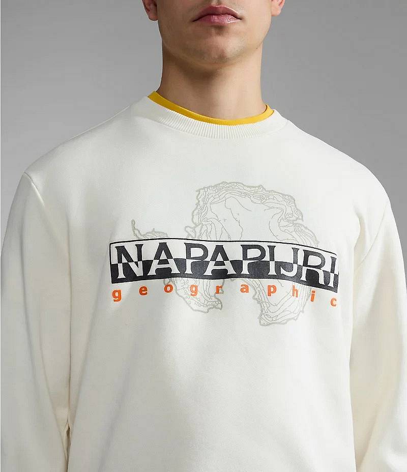 NAPAPIJRI B-IIceberg - Felpa con Logo  Uomo bianco Foto 4