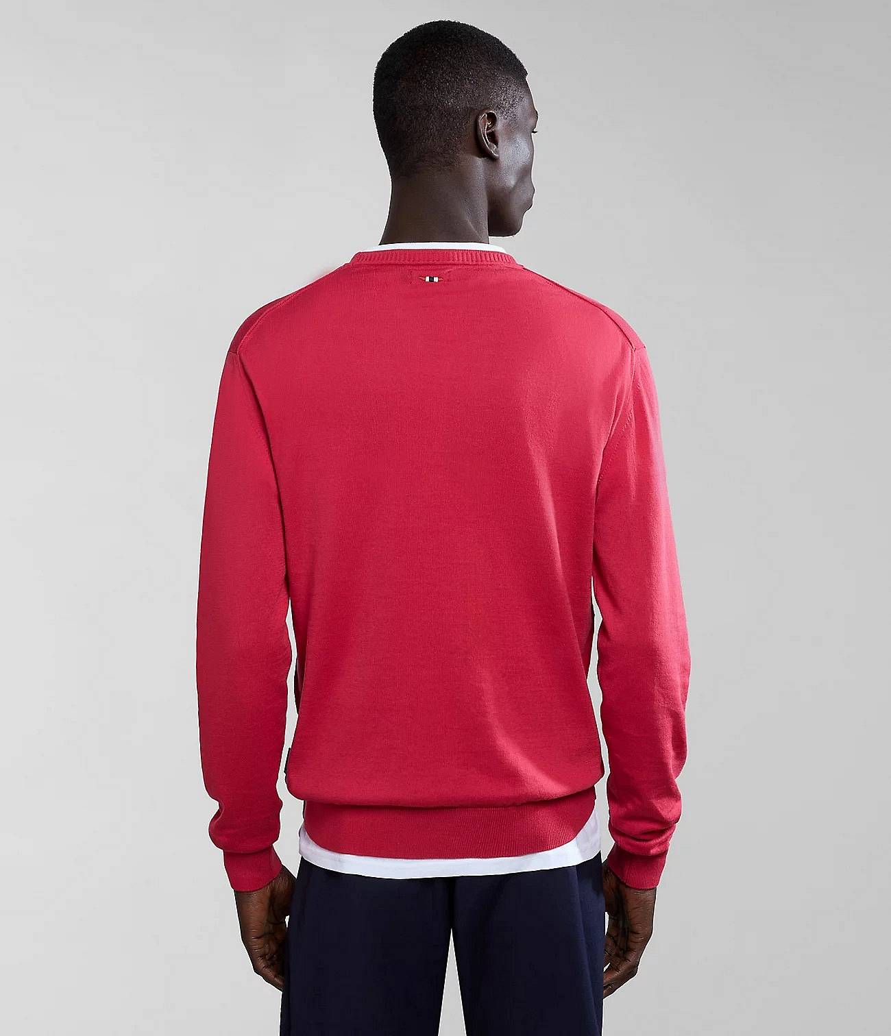 NAPAPIJRI Decatur - Maglia Girocollo Uomo rosso Foto 3