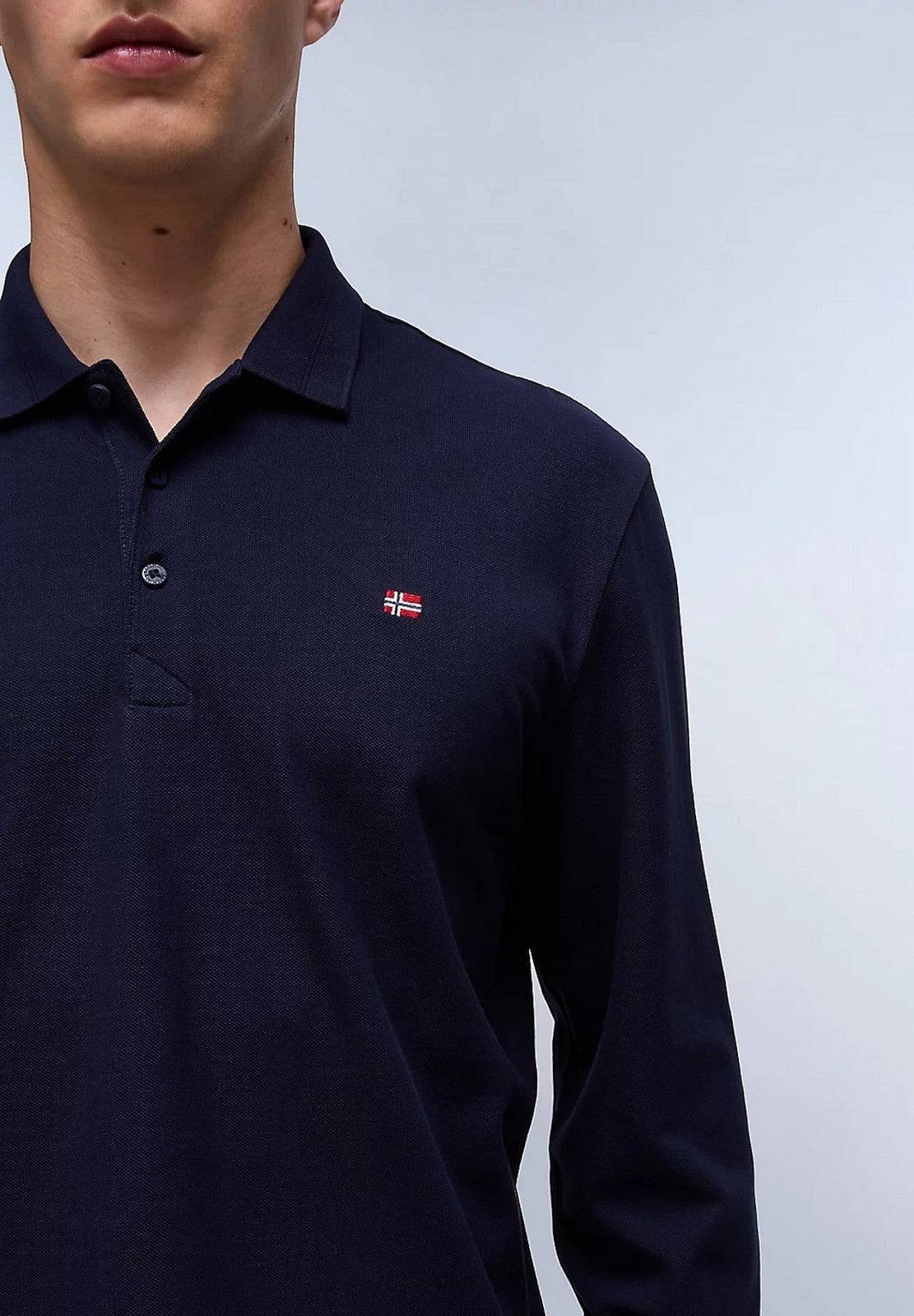 NAPAPIJRI Polo LS Ealis Herren blau Foto 3