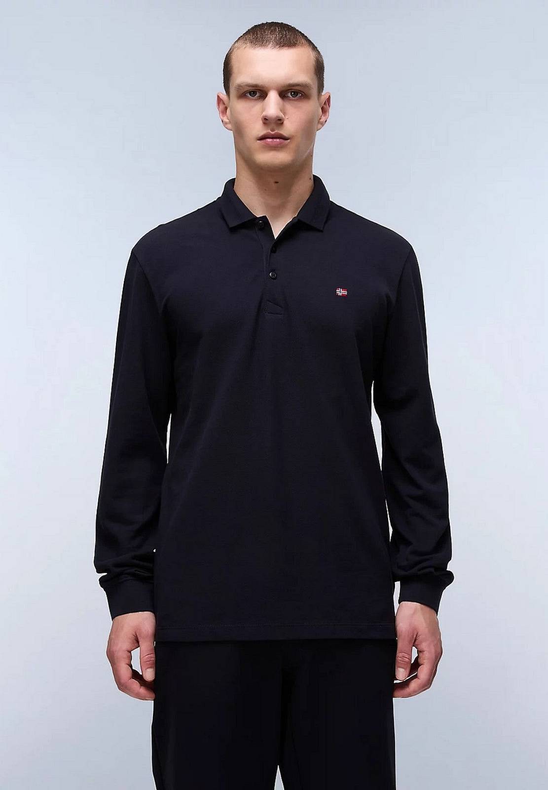 NAPAPIJRI Polo LS Ealis Herren schwarz