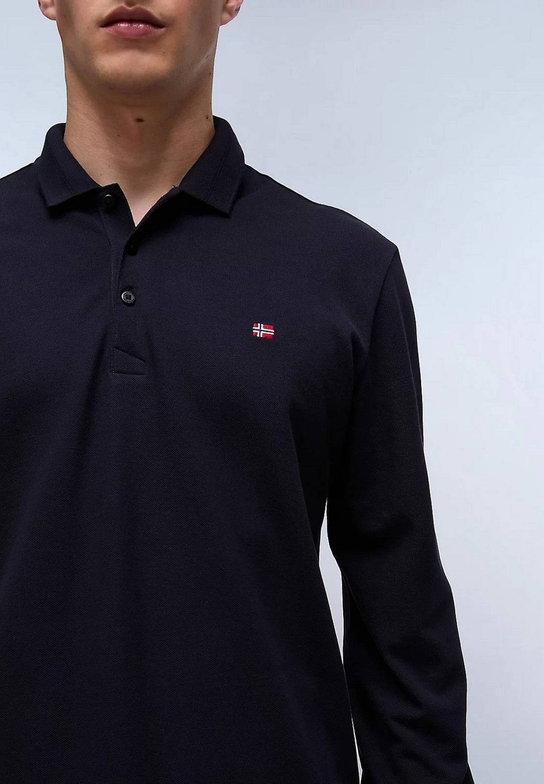 NAPAPIJRI Polo LS Ealis Herren schwarz Foto 3
