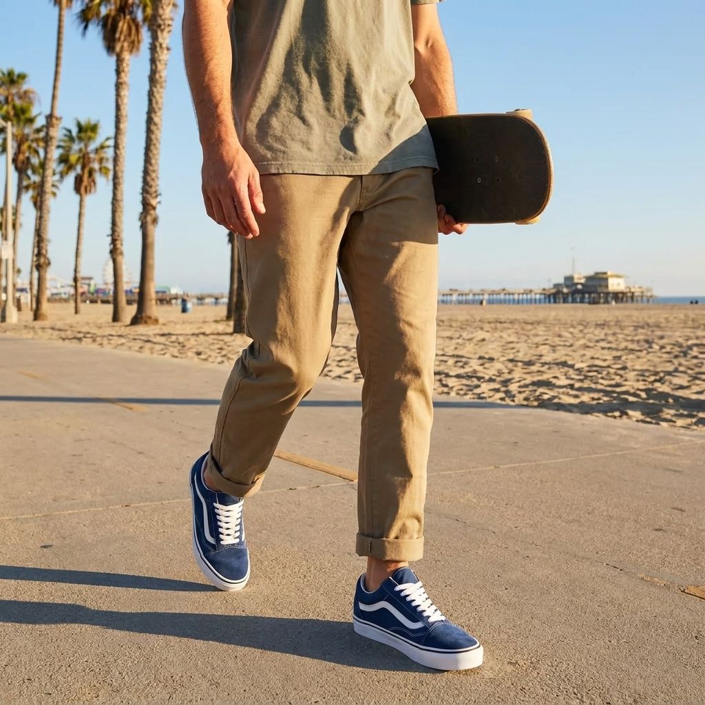 VANS Old Skool - Skate Sneakers Homme bleu Photo 2
