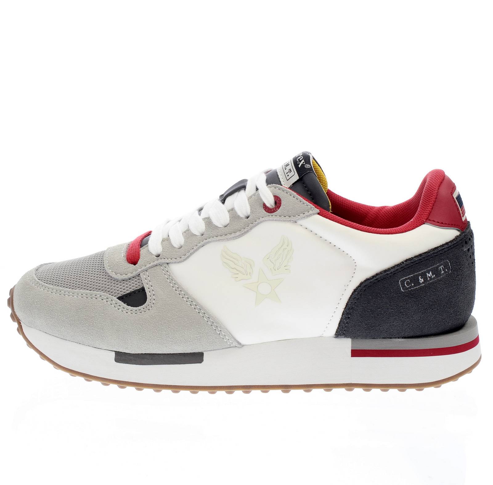 AVIREX Isaac - Low Sneakers in Suede and Fabric Man white Photo 3
