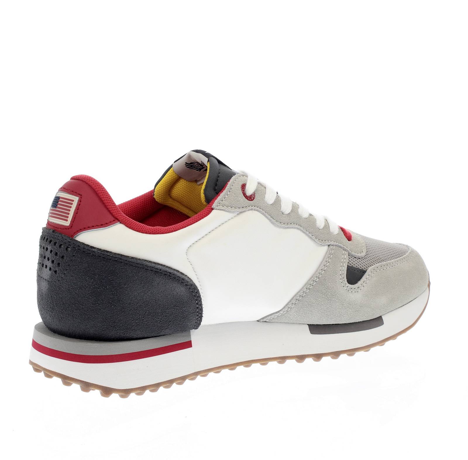AVIREX Isaac - Low Sneakers in Suede and Fabric Man white Photo 4