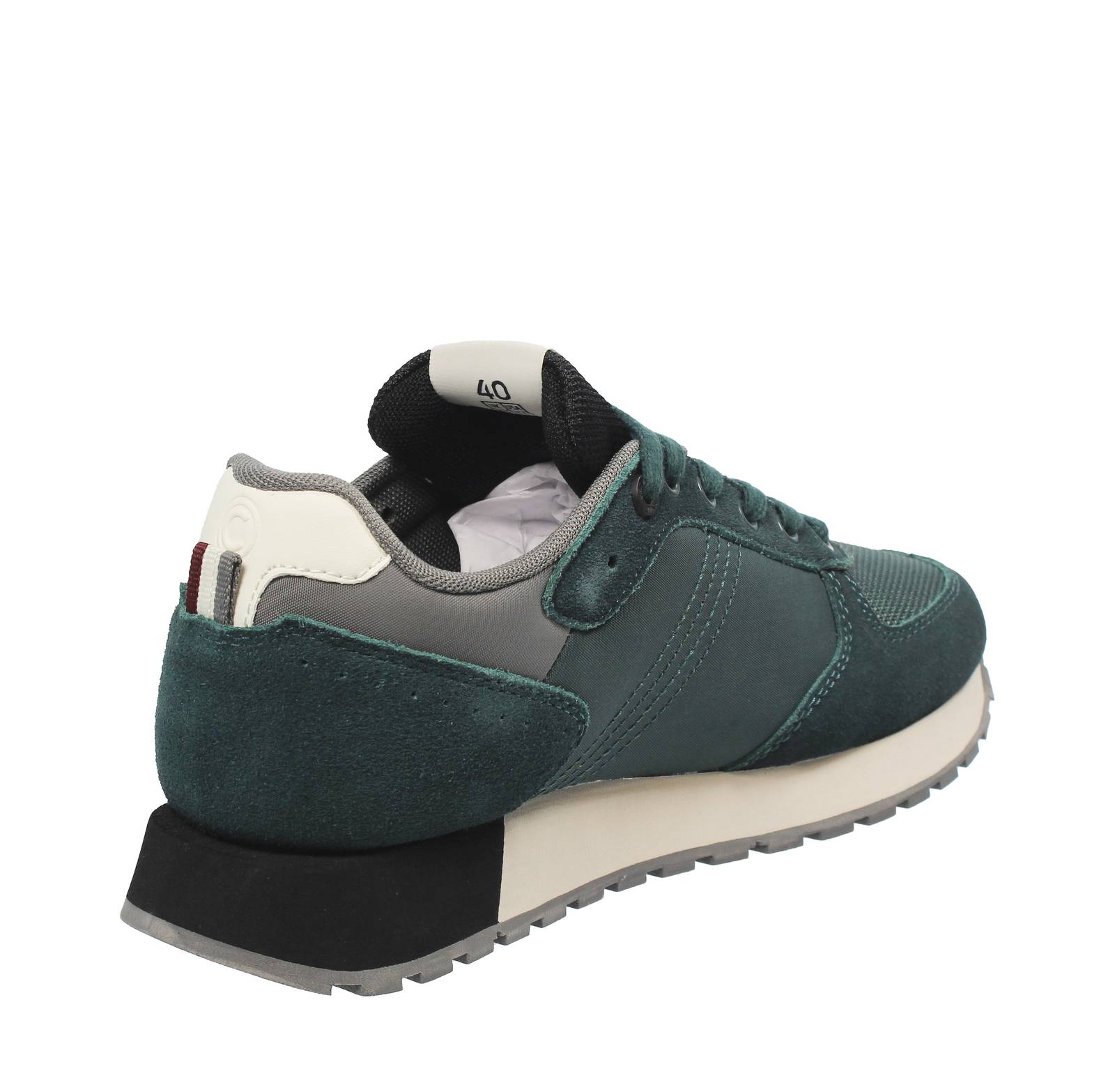 COLMAR Travis Authentic - Sneakers basses en daim Homme vert Photo 4