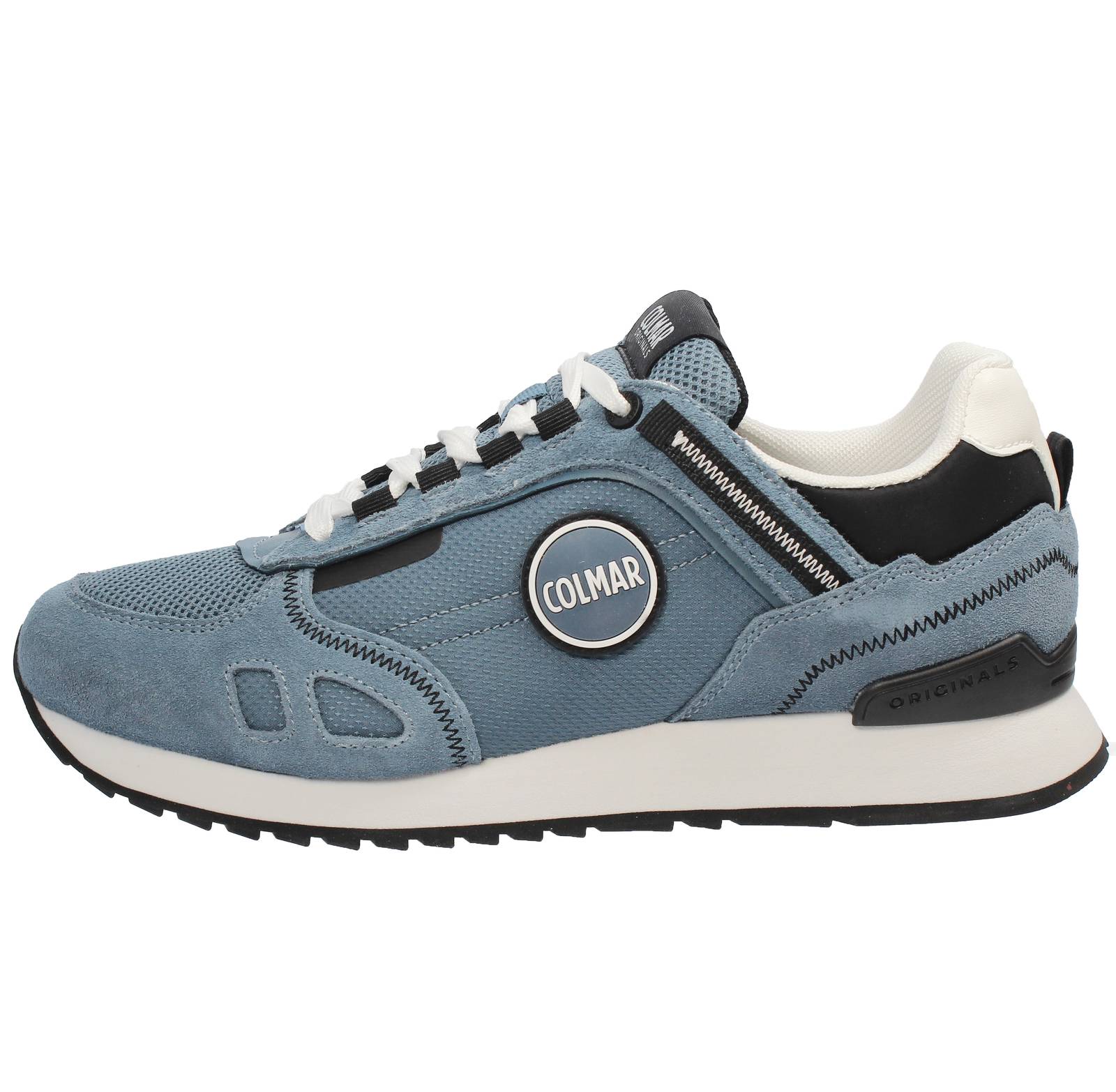 COLMAR Travis Sport Bold - Sneakers basses en daim Homme bleu Photo 3
