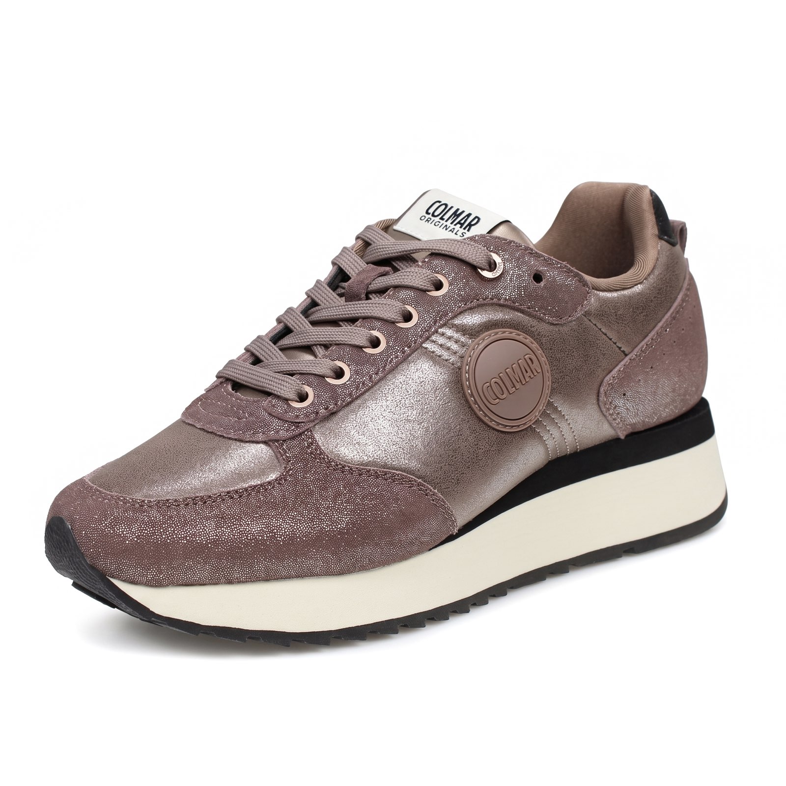 COLMAR Travis Punk - Sneakers en cuir Femme sable