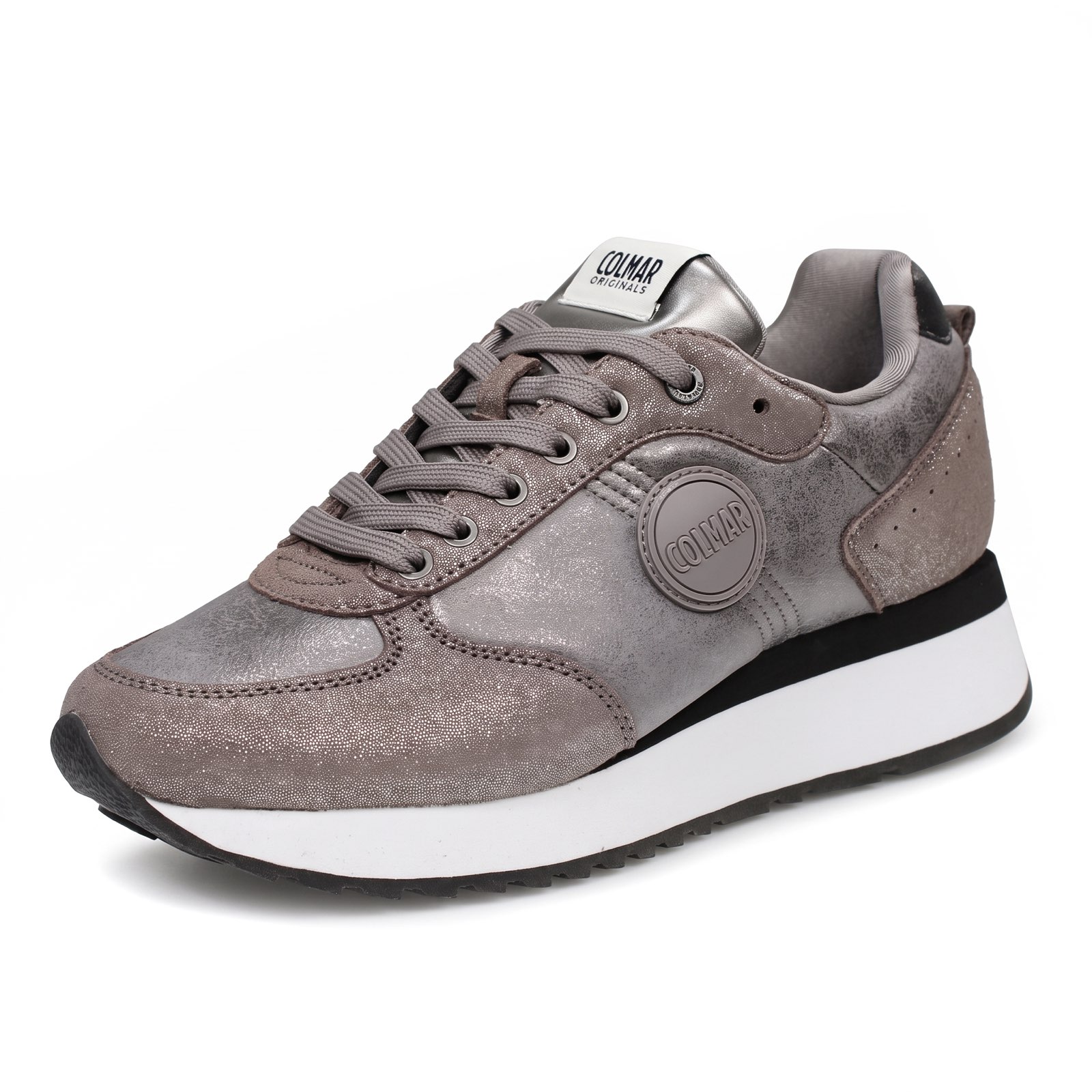 COLMAR Travis Punk - Sneakers en cuir Femme gris