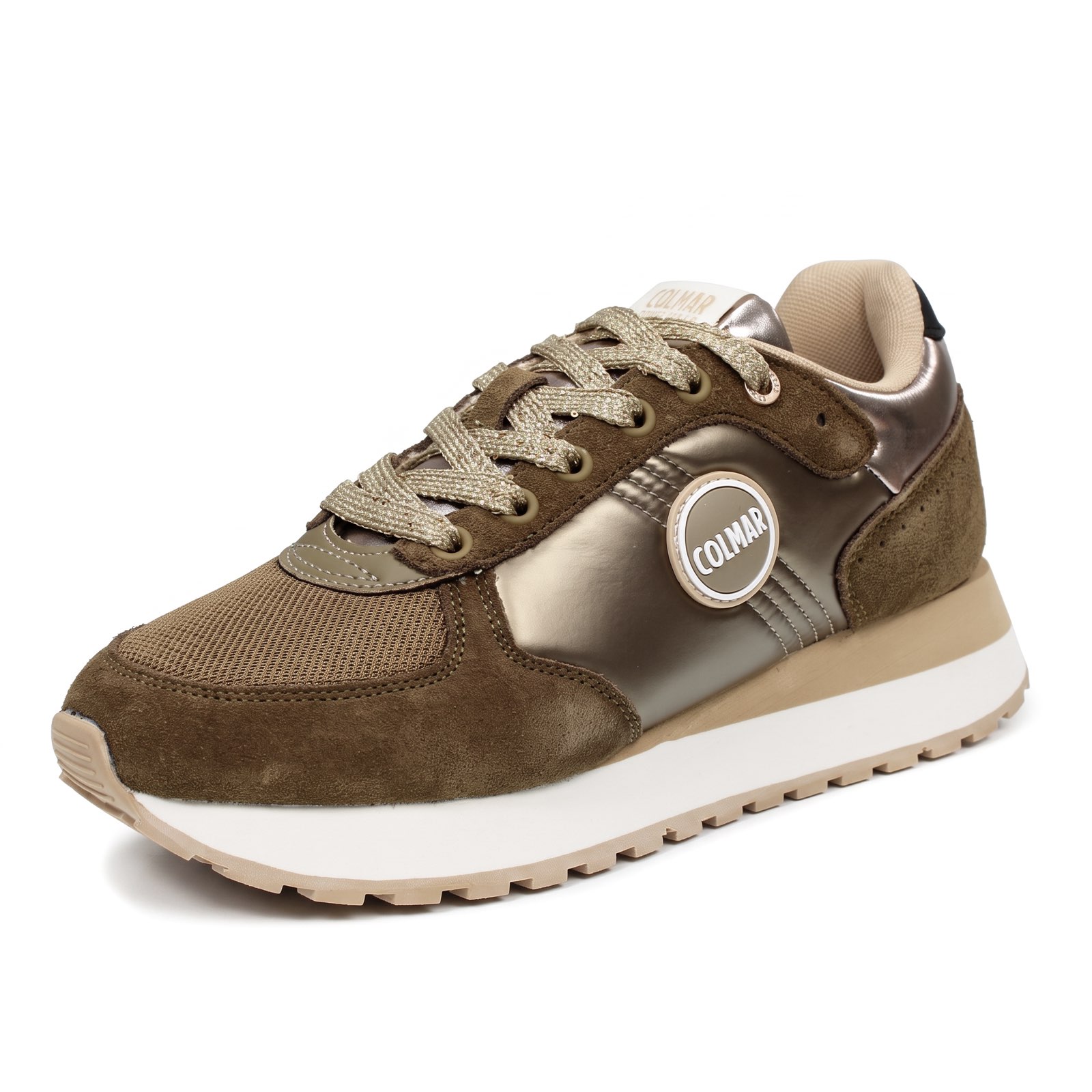 COLMAR Travis Authentic - Sneakers in daim Femme bronze