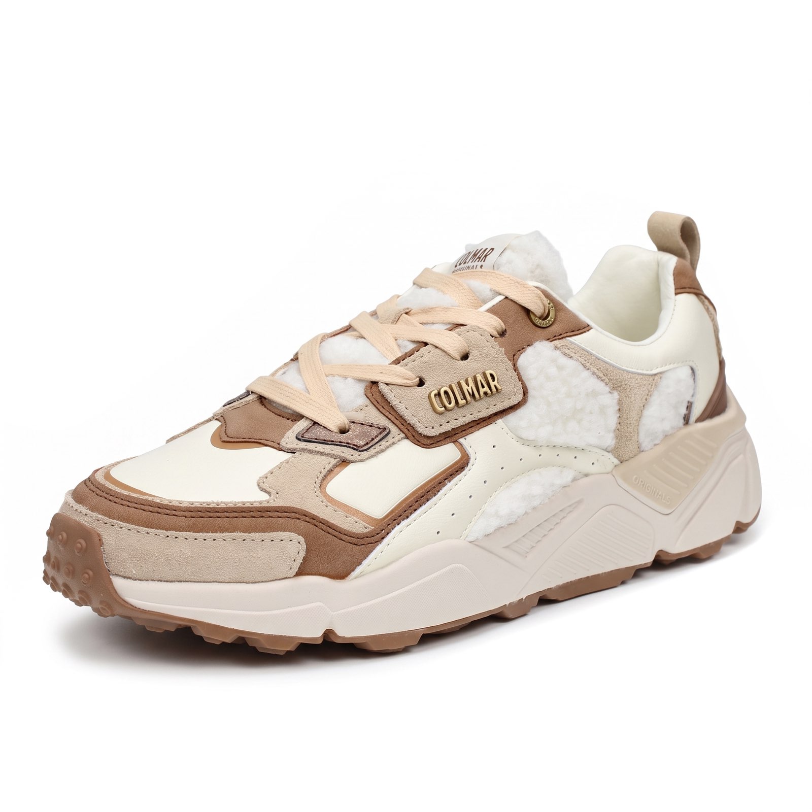 COLMAR Garner Aries - Sneakers Teddy Femme sable