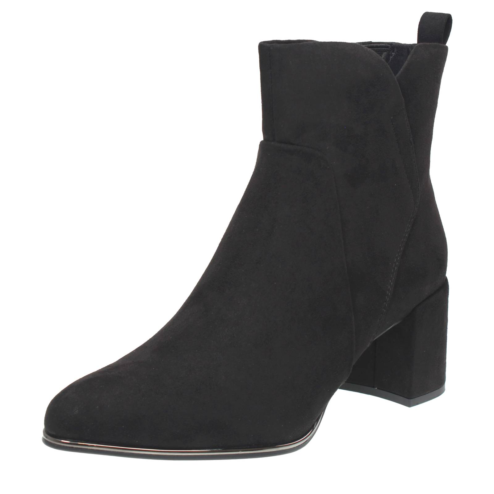 Marco Tozzi Stoffstmme mit Absatz und Reiverschluss schwarz - Damenschuhe 14190₽