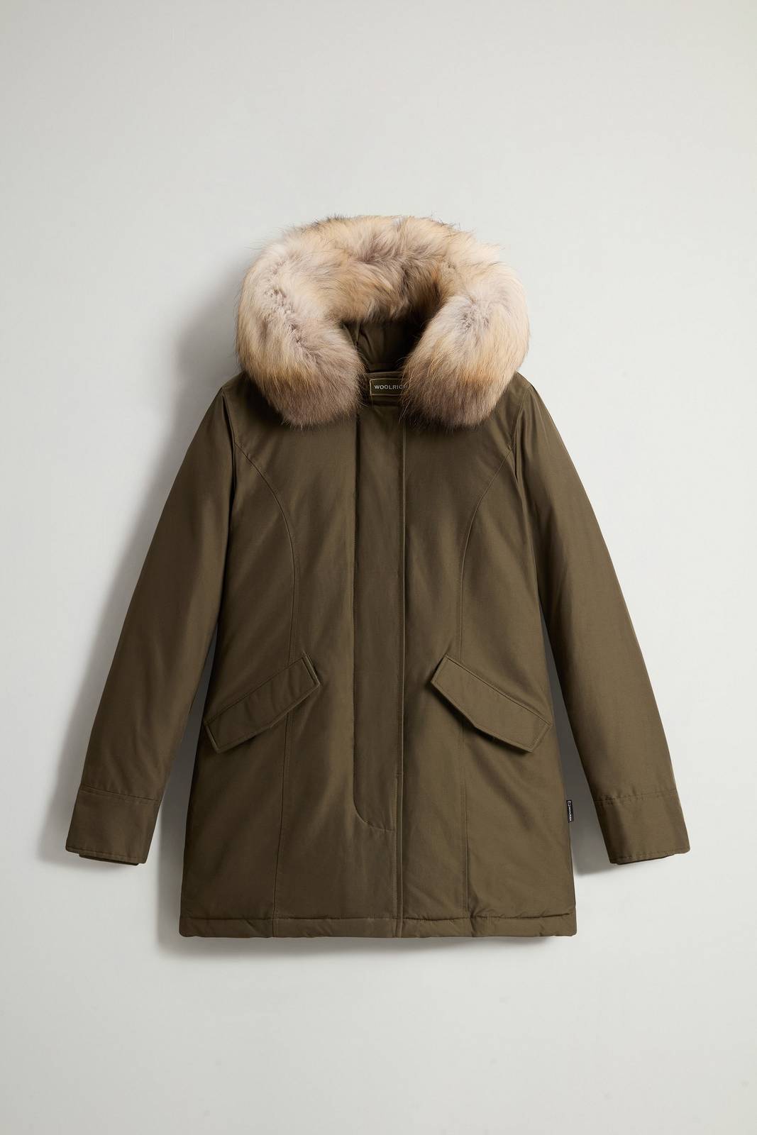 WOOLRICH Arctic Raccoon Parka con Pelliccia Removibile grün