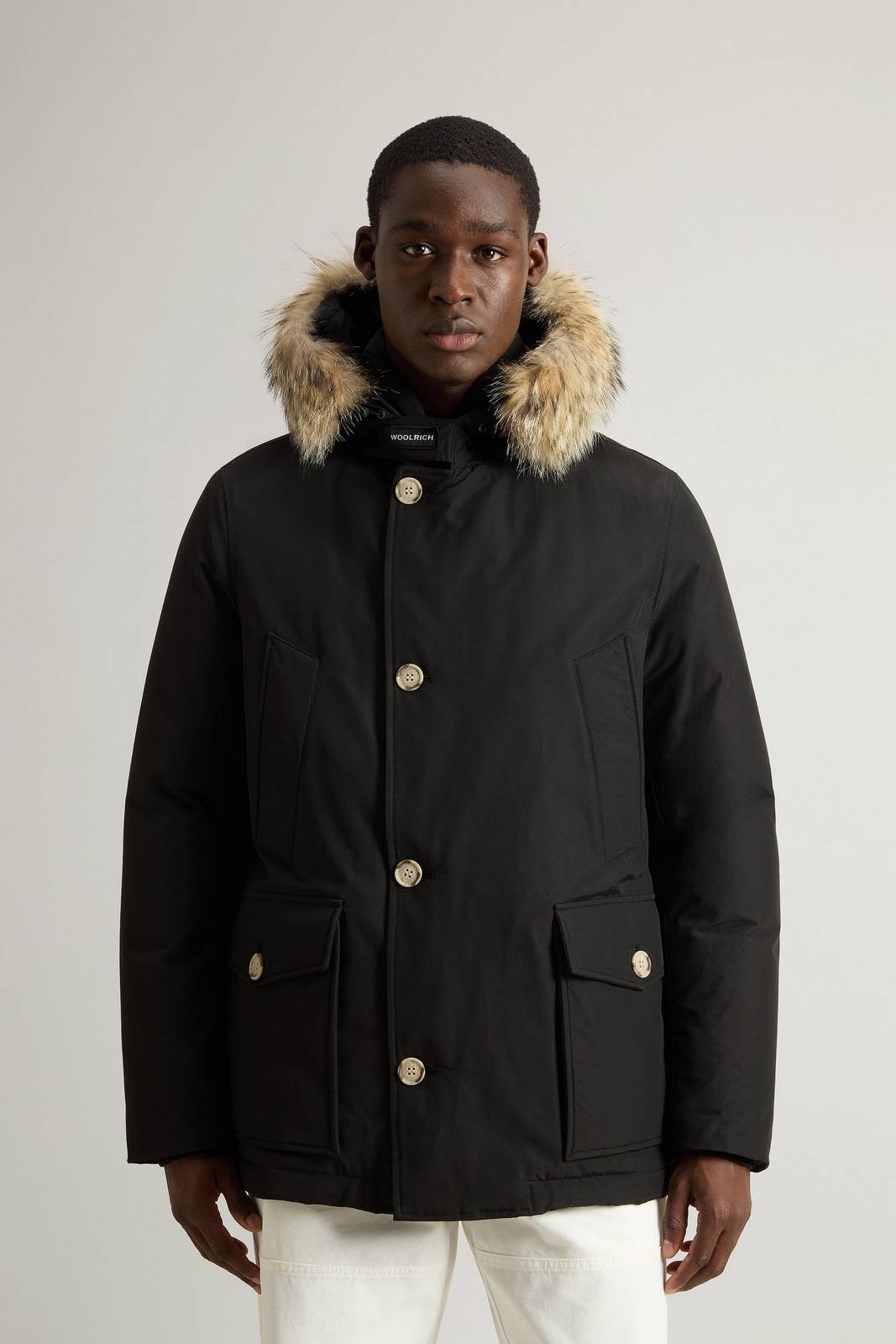 WOOLRICH Arctic Anorak Fur - Parka with Fur Man black