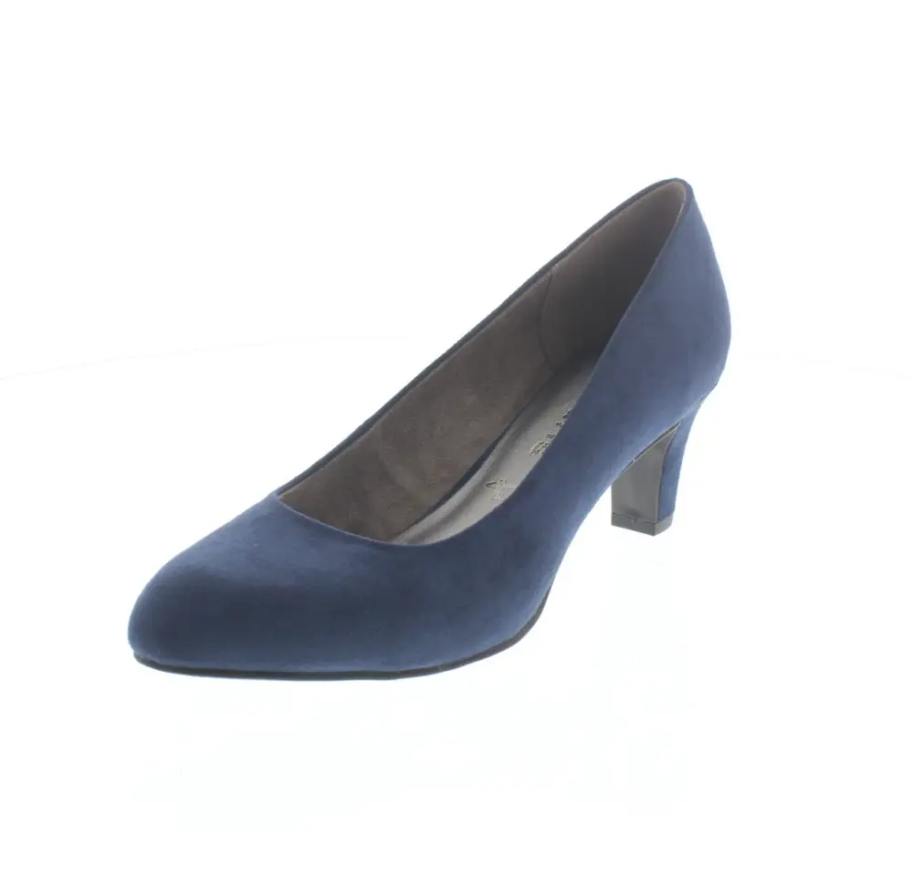 scarpe blu tacco medio