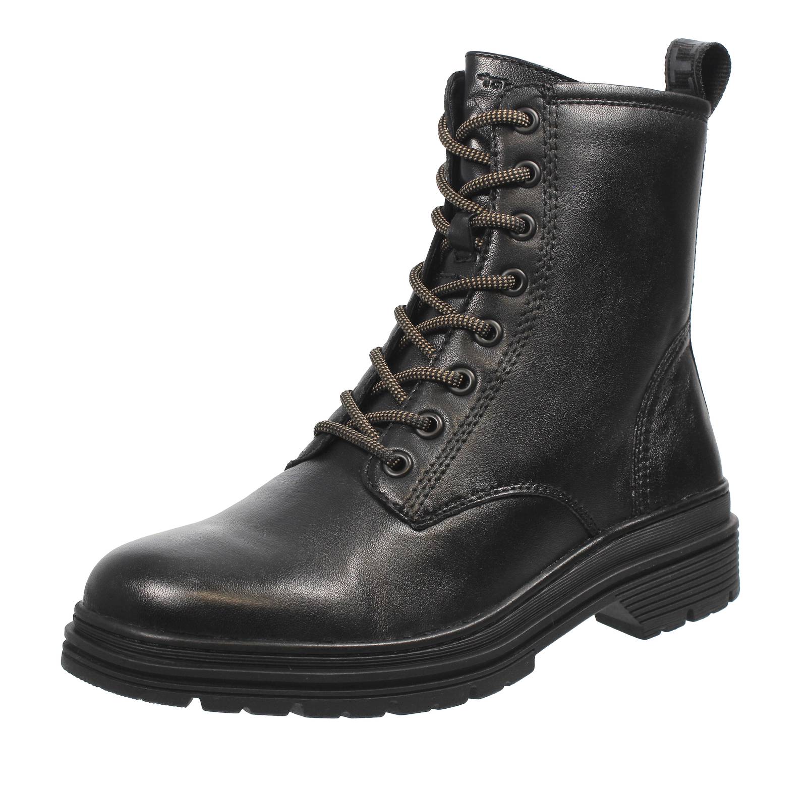 TAMARIS Anfibi plateau e cerniera schwarz Stivaletti Stringati Donna 25230
