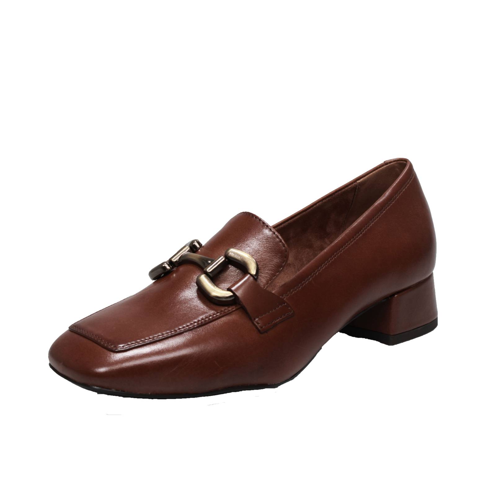 Tamaris Leder Halbschuhe mit braunem Absatz - Damen Schuhe Halbschuhe 19790₽