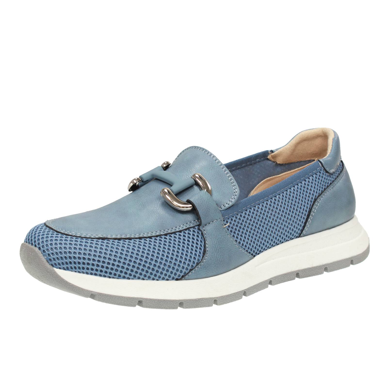 Galia Netz Halbschuhe blau - Damen Schuhe Halbschuhe