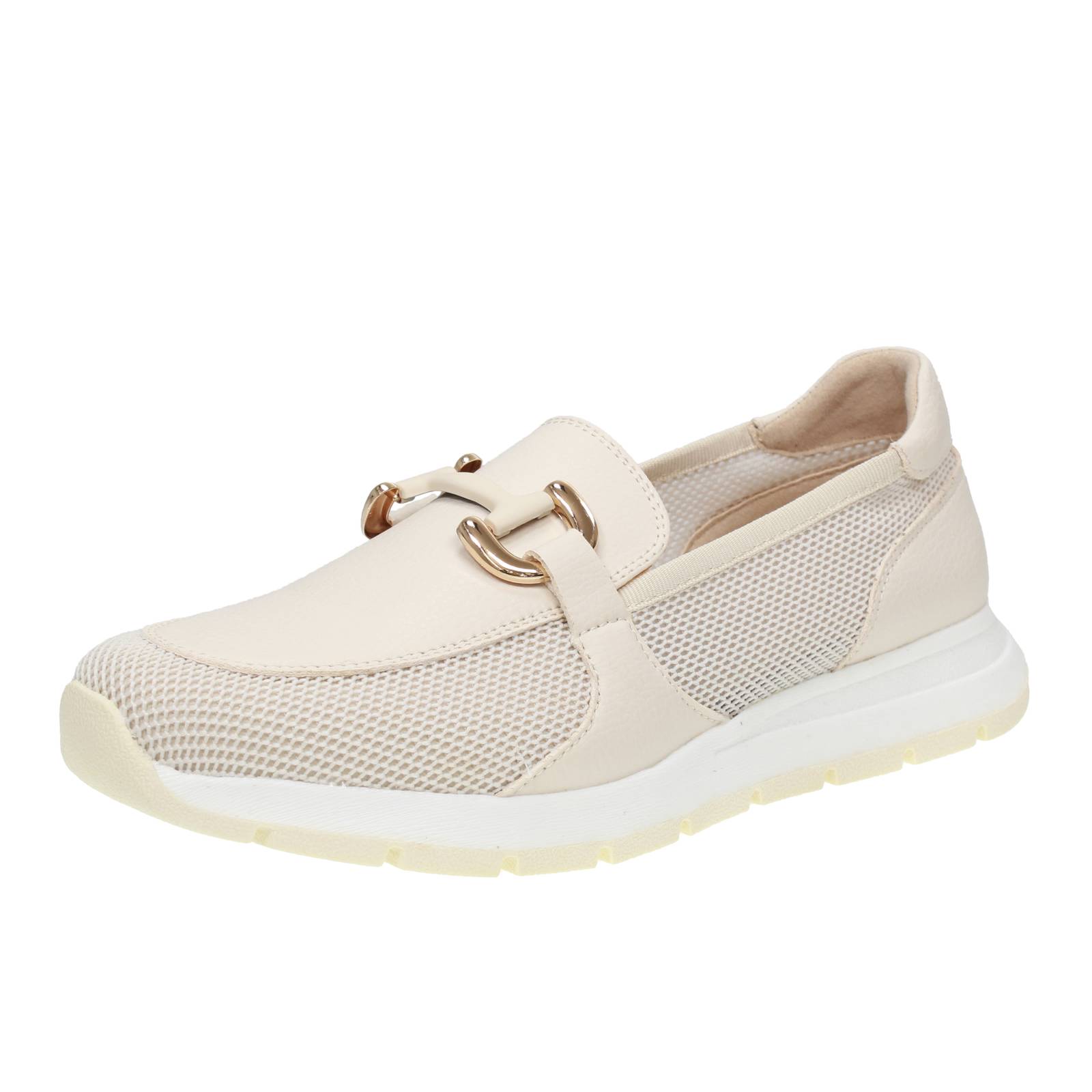Galia Netz Halbschuhe beige - Damen Schuhe Halbschuhe