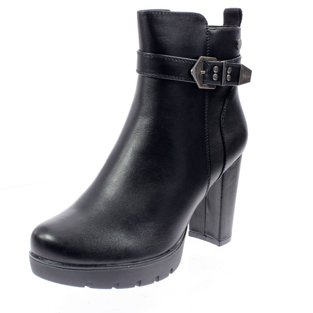 XTI REFRESH Tronchetti con Tacco e Plateau nero Tronchetti Donna 76741
