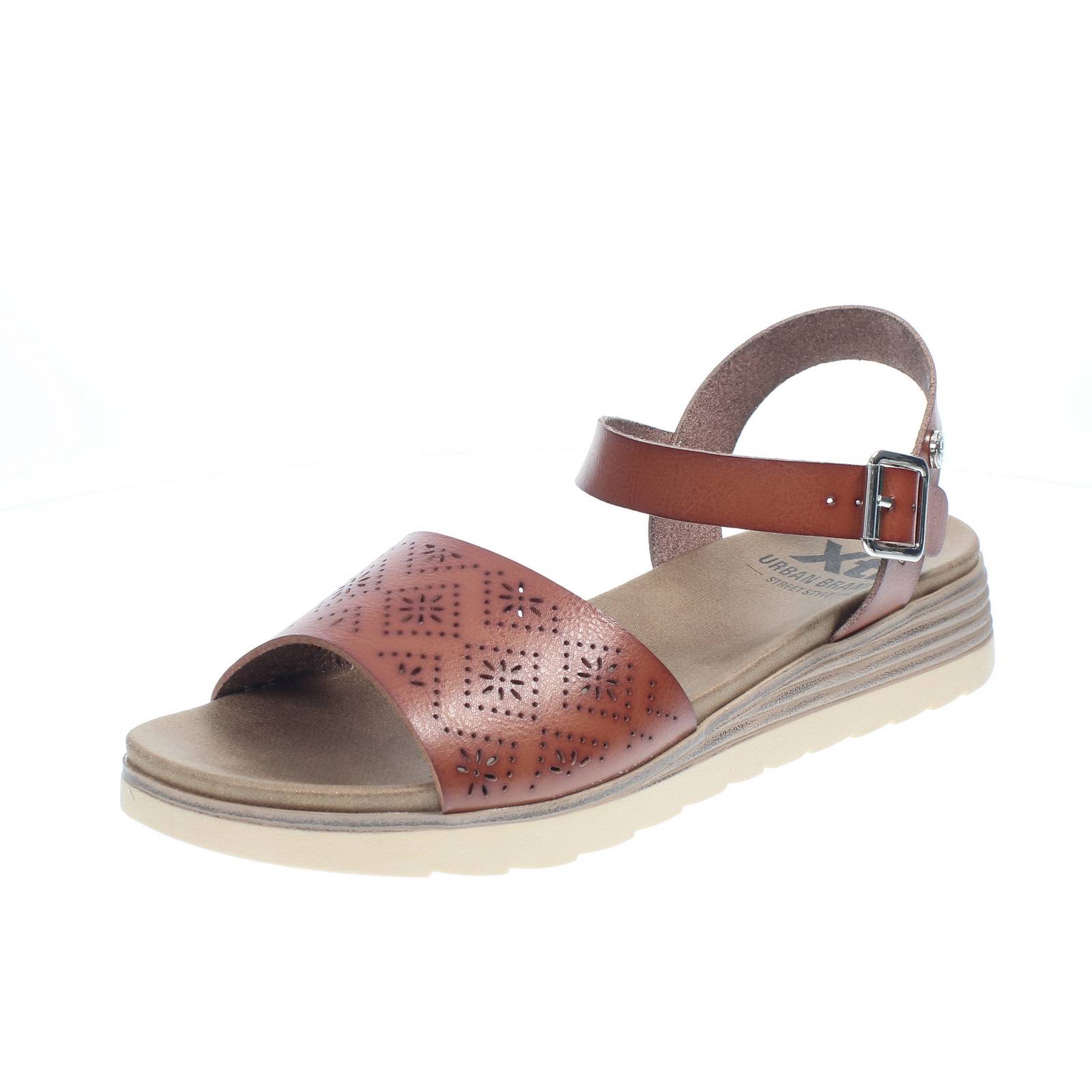 Обувь Xti Sandali Plateau Con Cinturino Marrone - Донна Скарпе Сандали 12290₽