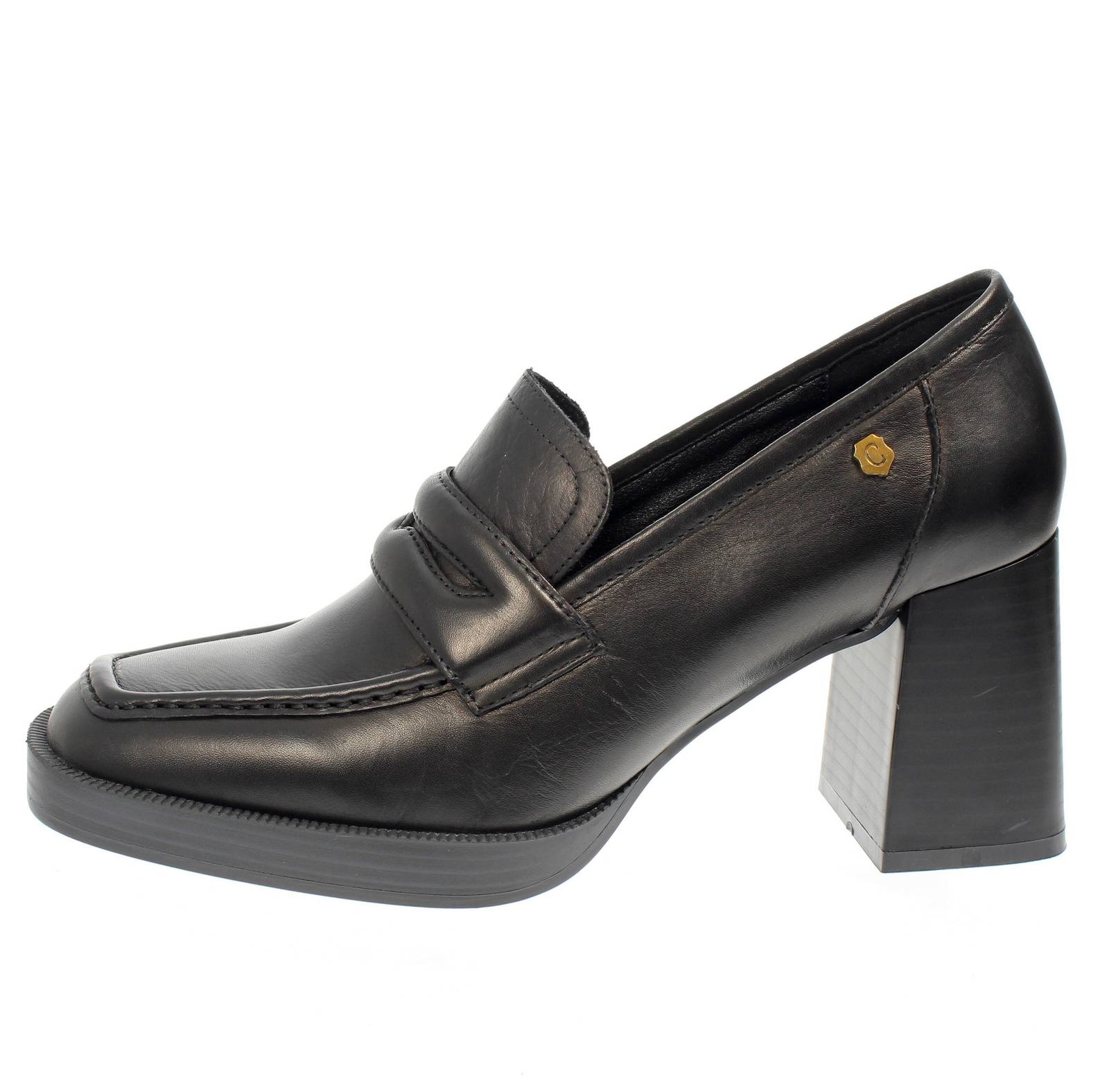CARMELA Escarpins en cuir avec talon Femme noir Photo 3