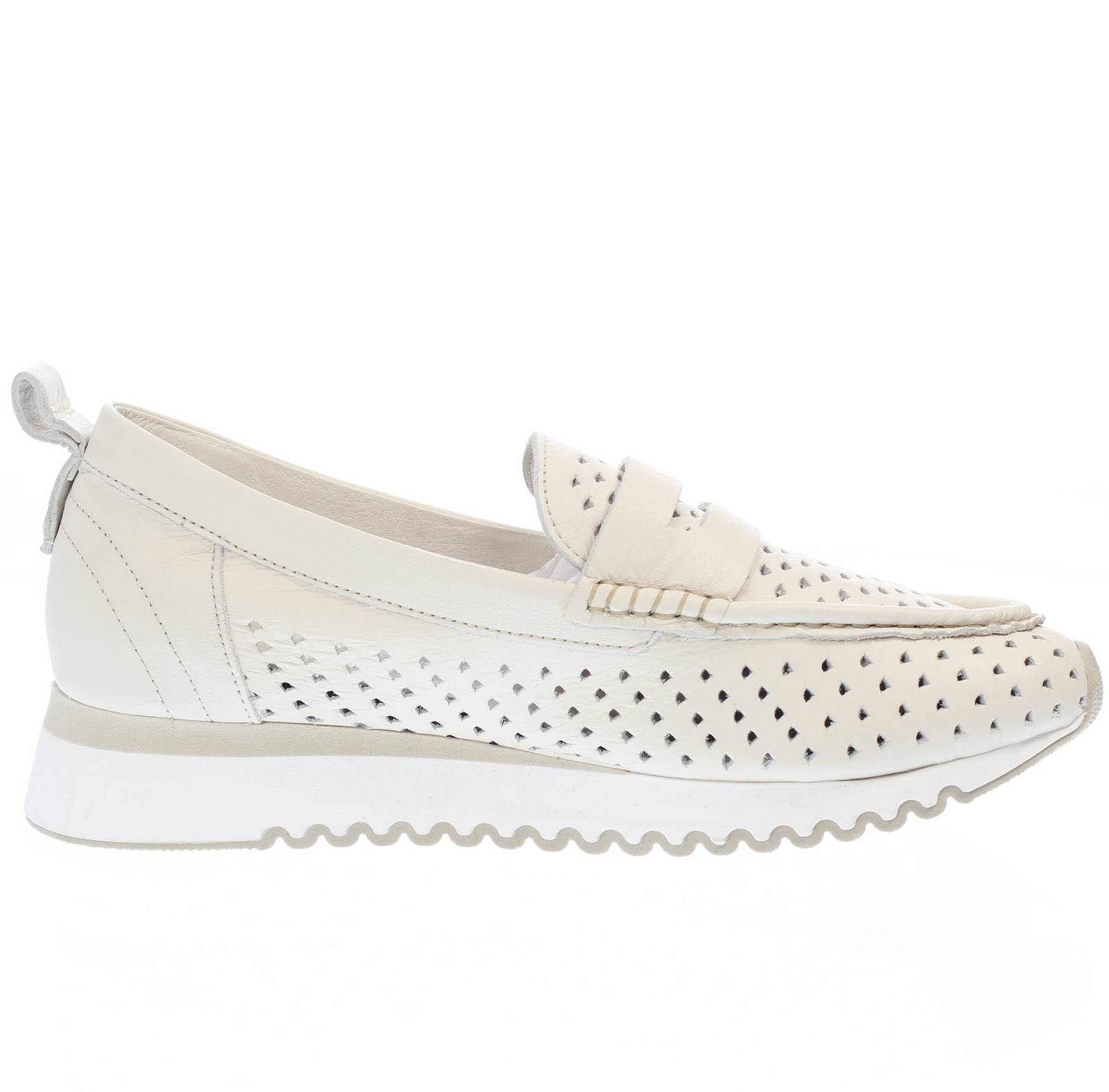CARMELA Mocassins en cuir Femme blanc Photo 2