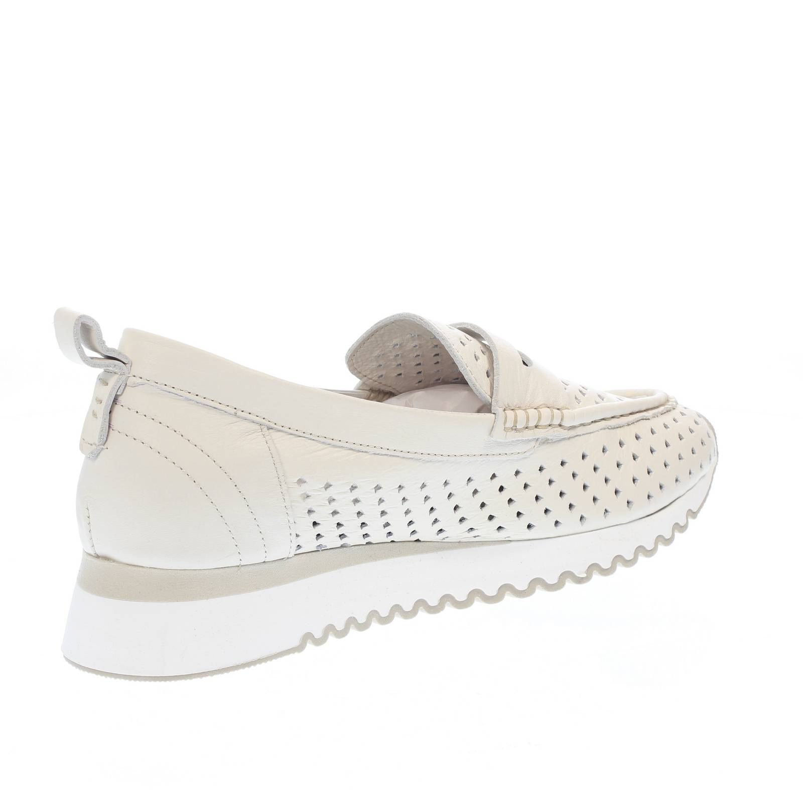 CARMELA Mocassins en cuir Femme blanc Photo 4