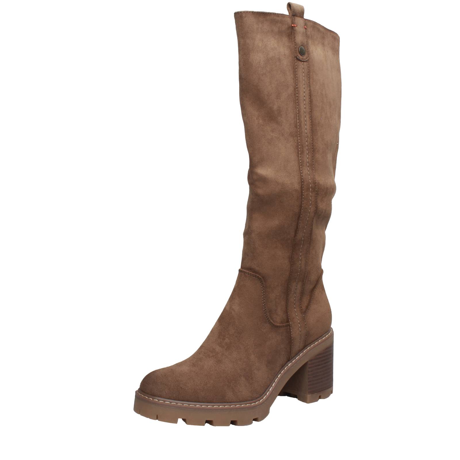 Xti Refresh Panzerstiefel mit Sandreißverschluss - Damen Schuhe Stiefel High