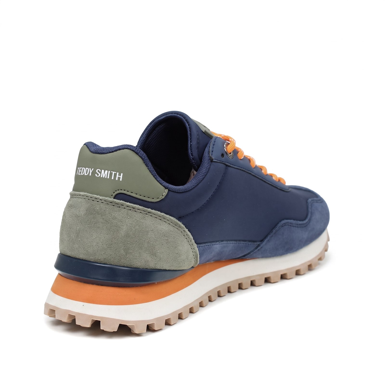 TEDDY SMITH Sneakers en daim et nylon Homme bleu Photo 6
