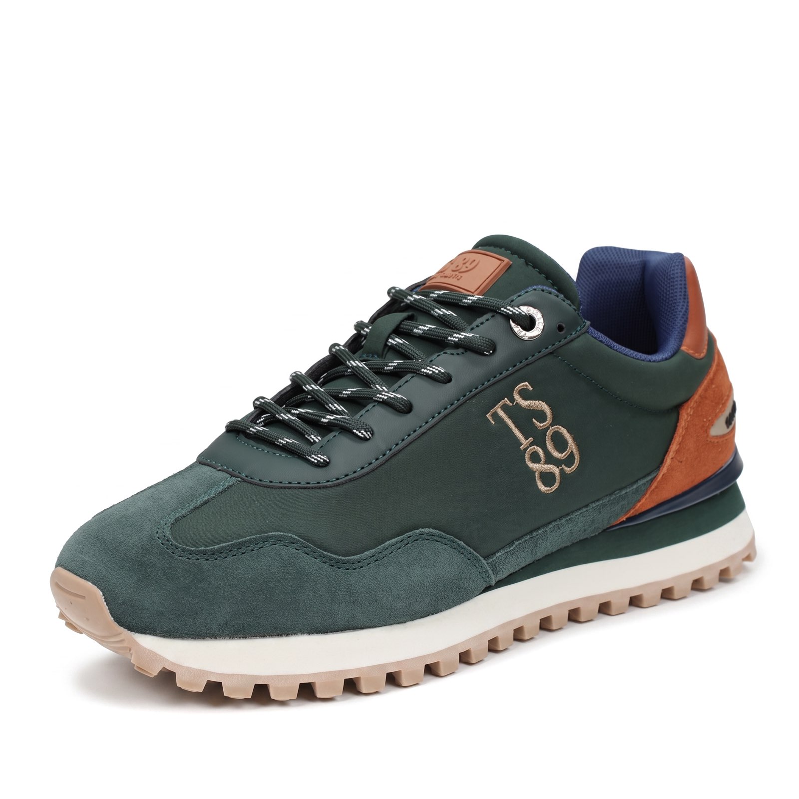 TEDDY SMITH Sneakers aus Wildleder und Nylon Herren grün