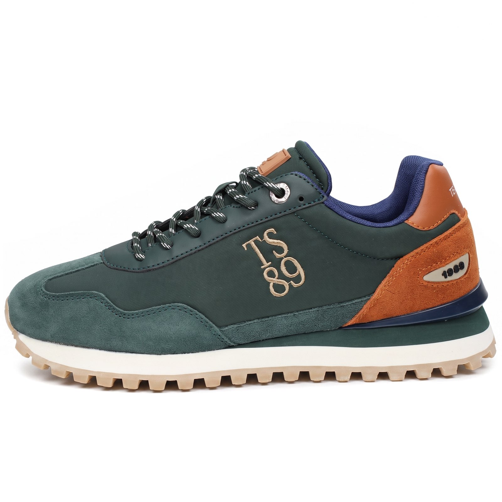 TEDDY SMITH Sneakers en daim et nylon Homme vert Photo 4