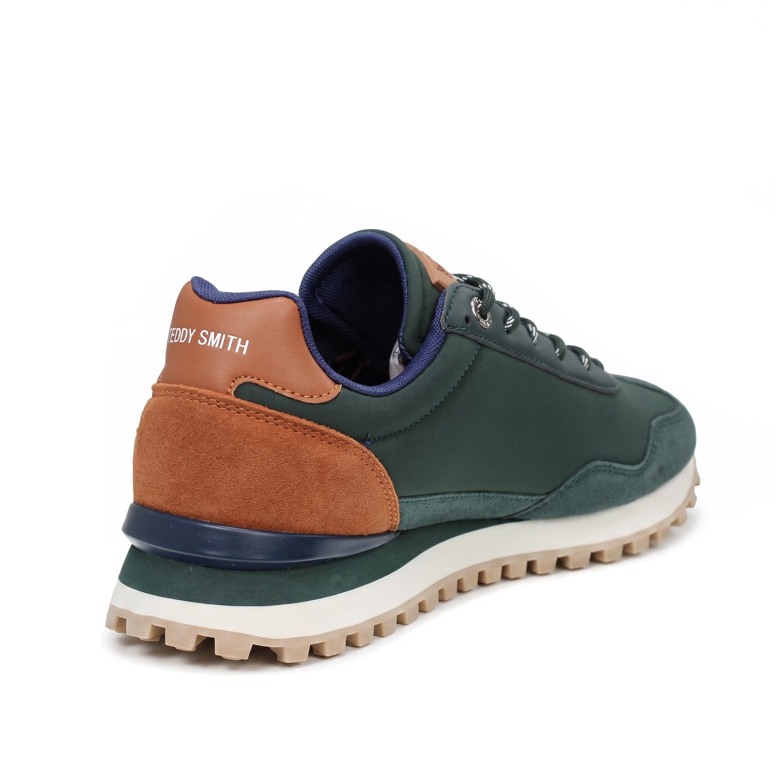TEDDY SMITH Sneakers en daim et nylon Homme vert Photo 6