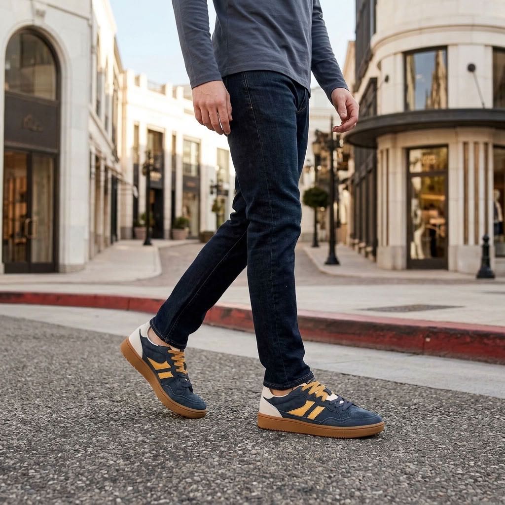 TEDDY SMITH Z.PIEL - Sneakers basses en daim Homme bleu Photo 2