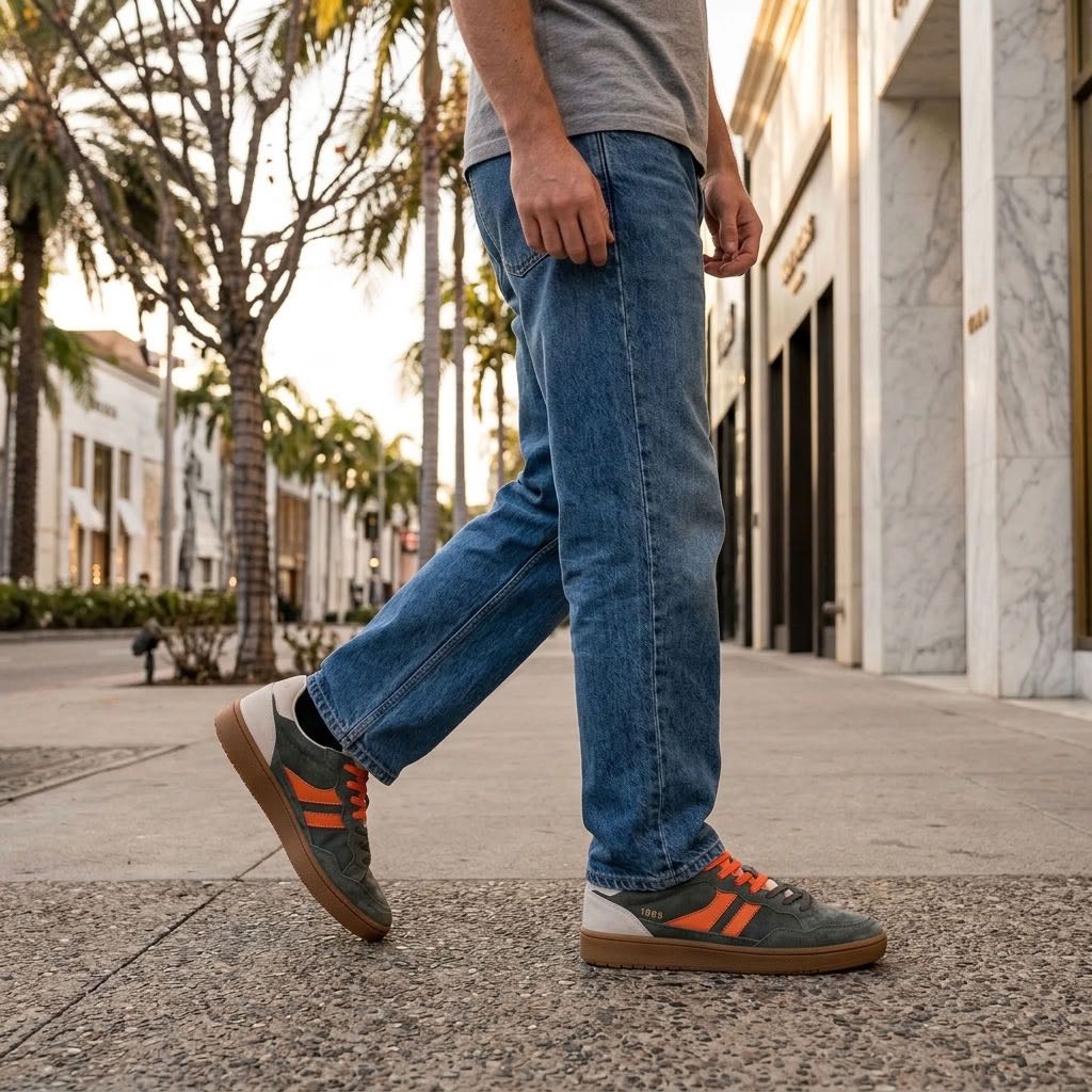 TEDDY SMITH Z.PIEL - Sneakers basses en daim Homme kaki Photo 2