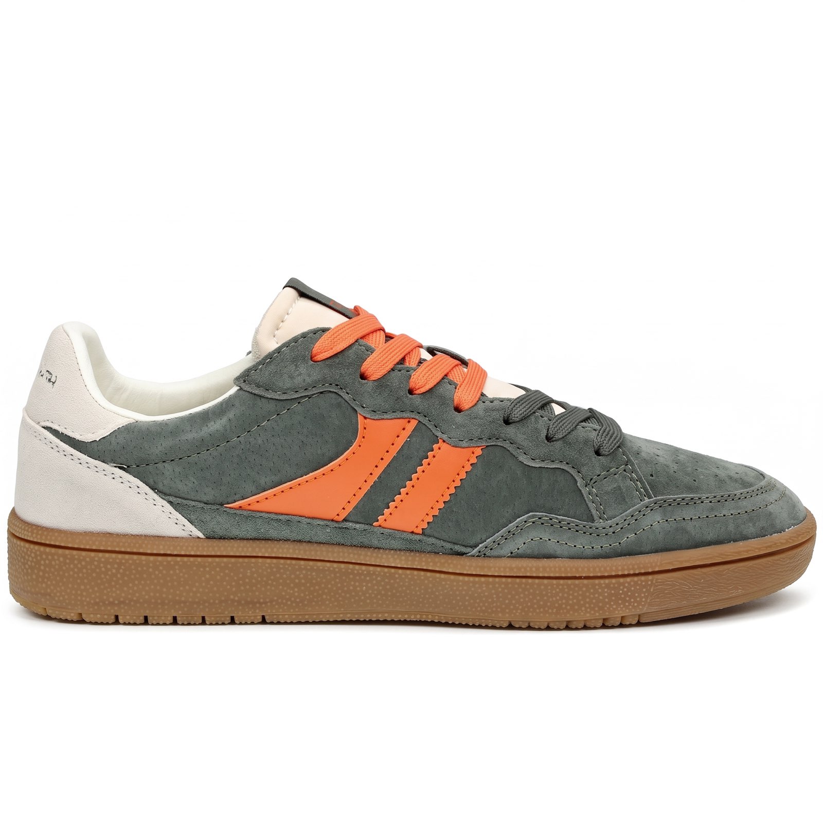 TEDDY SMITH Z.PIEL - Sneakers basses en daim Homme kaki Photo 3